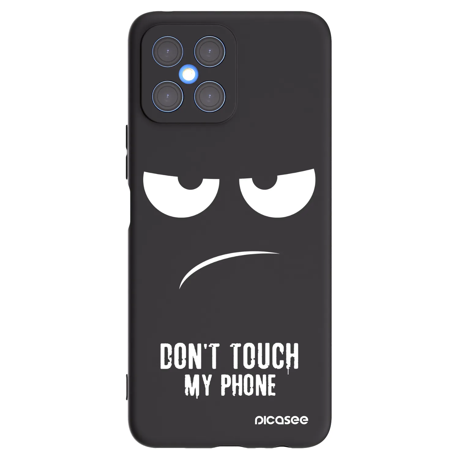 Picasee fekete szilikon tok az alábbi mobiltelefonokra Honor X8 4G - Don't Touch My Phone