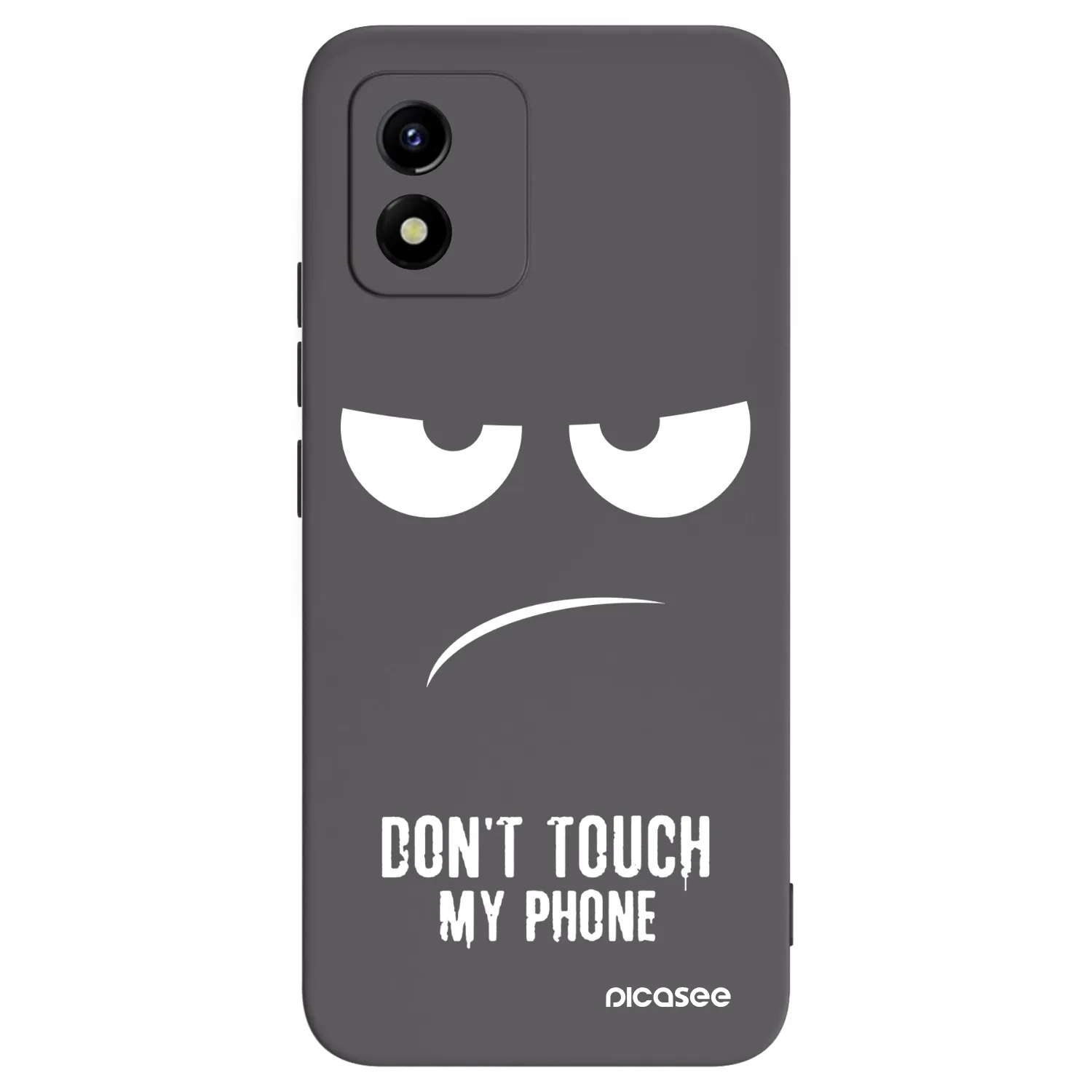 Picasee fekete szilikon tok az alábbi mobiltelefonokra Vivo Y01 - Don't Touch My Phone