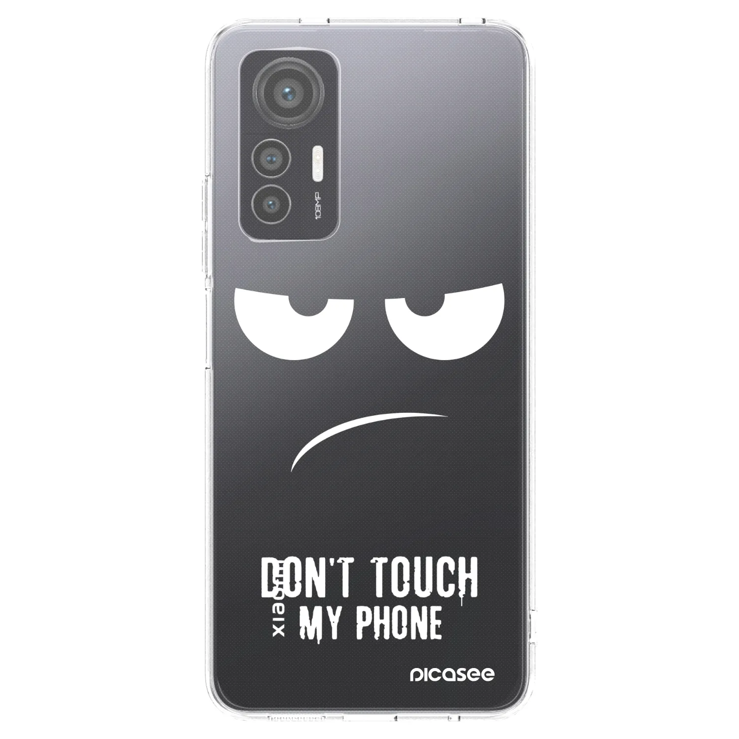 Picasee átlátszó szilikon tok az alábbi mobiltelefonokra Xiaomi 12 Lite - Don't Touch My Phone