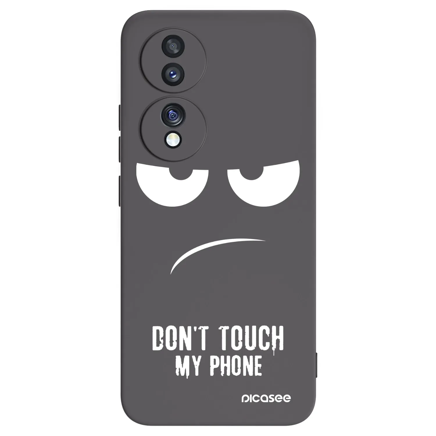 Picasee fekete szilikon tok az alábbi mobiltelefonokra Honor 70 - Don't Touch My Phone