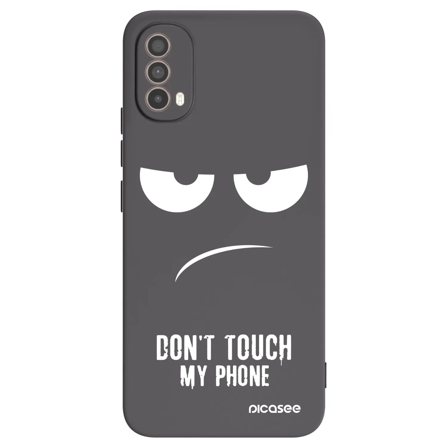 Picasee fekete szilikon tok az alábbi mobiltelefonokra Motorola Moto E40 - Don't Touch My Phone