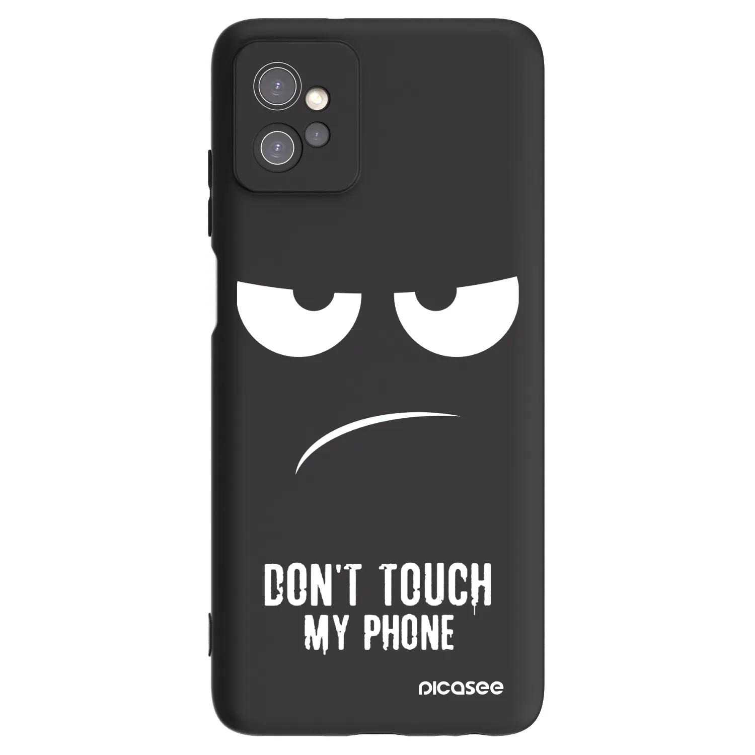 Picasee fekete szilikon tok az alábbi mobiltelefonokra Motorola Moto G32 - Don't Touch My Phone