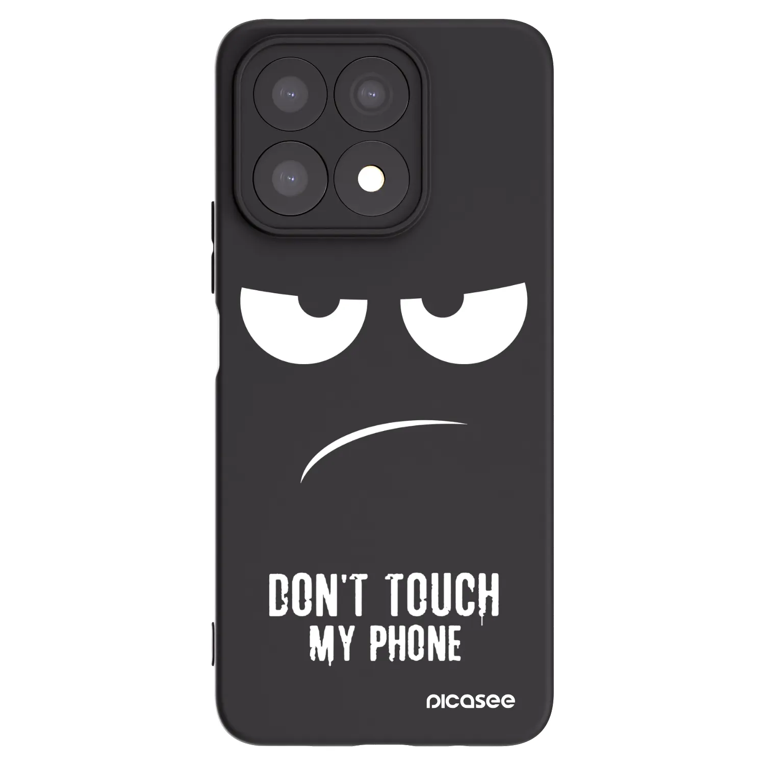 Picasee fekete szilikon tok az alábbi mobiltelefonokra Honor X8a - Don't Touch My Phone