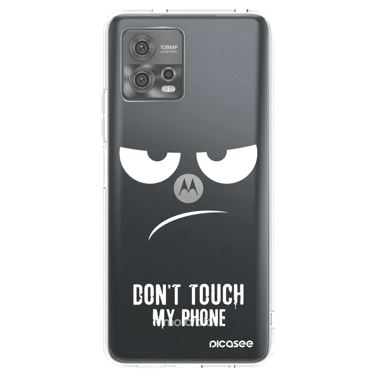 Picasee átlátszó szilikon tok az alábbi mobiltelefonokra Motorola Moto G72 - Don't Touch My Phone