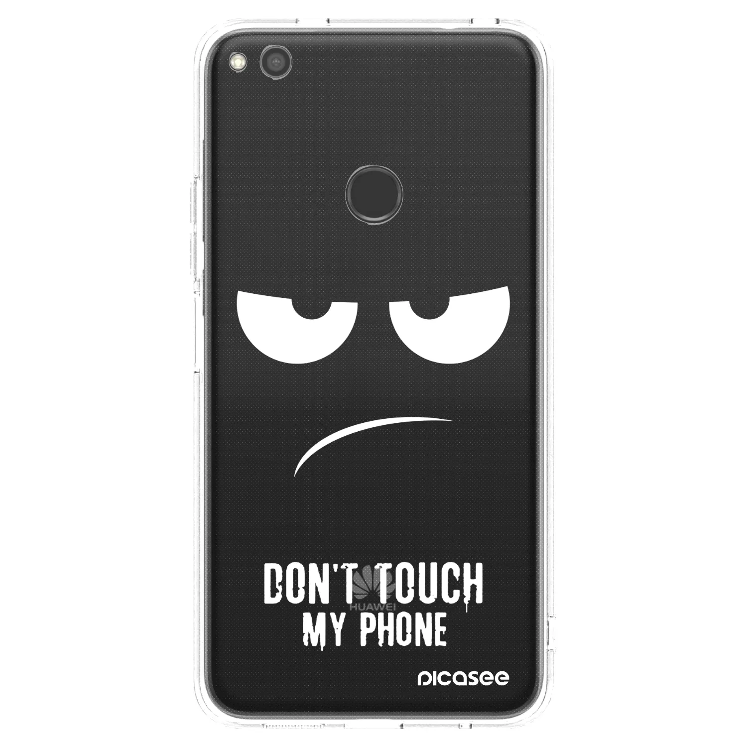 Picasee átlátszó szilikon tok az alábbi mobiltelefonokra Huawei P9 Lite 2017 - Don't Touch My Phone