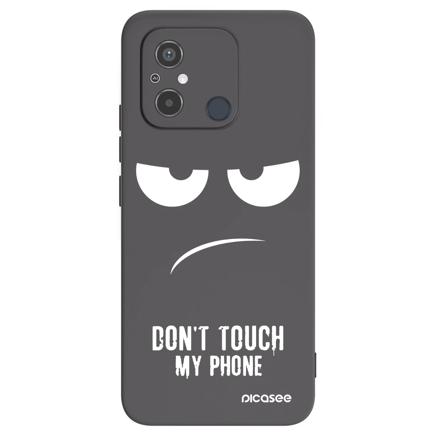 Picasee fekete szilikon tok az alábbi mobiltelefonokra Xiaomi Redmi 12C - Don't Touch My Phone