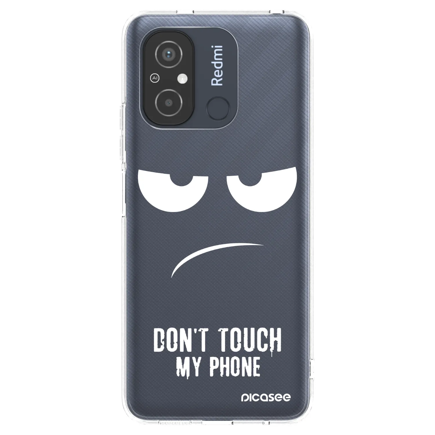 Picasee átlátszó szilikon tok az alábbi mobiltelefonokra Xiaomi Redmi 12C - Don't Touch My Phone