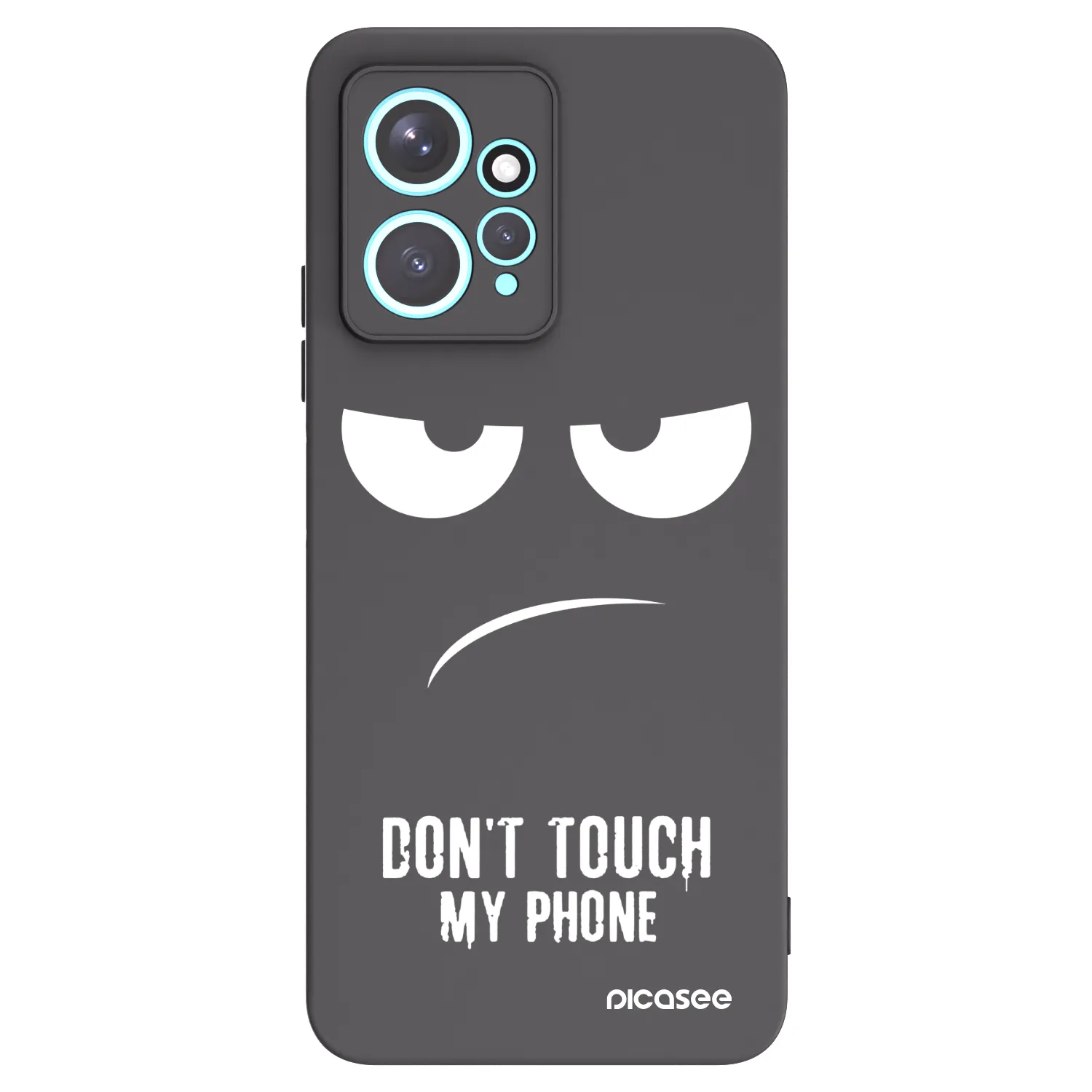 Picasee fekete szilikon tok az alábbi mobiltelefonokra Xiaomi Redmi Note 12 4G - Don't Touch My Phone