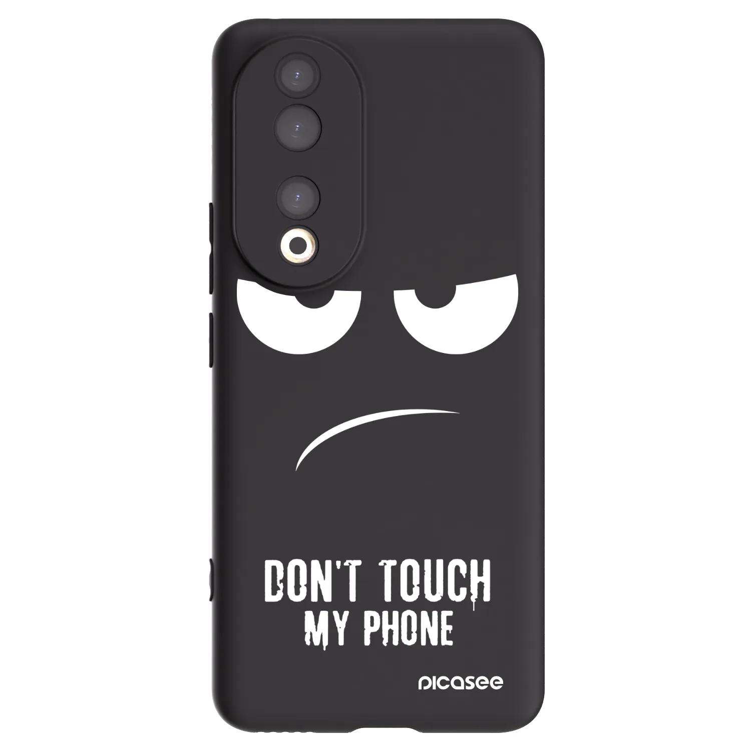 Picasee fekete szilikon tok az alábbi mobiltelefonokra Honor 90 5G - Don't Touch My Phone