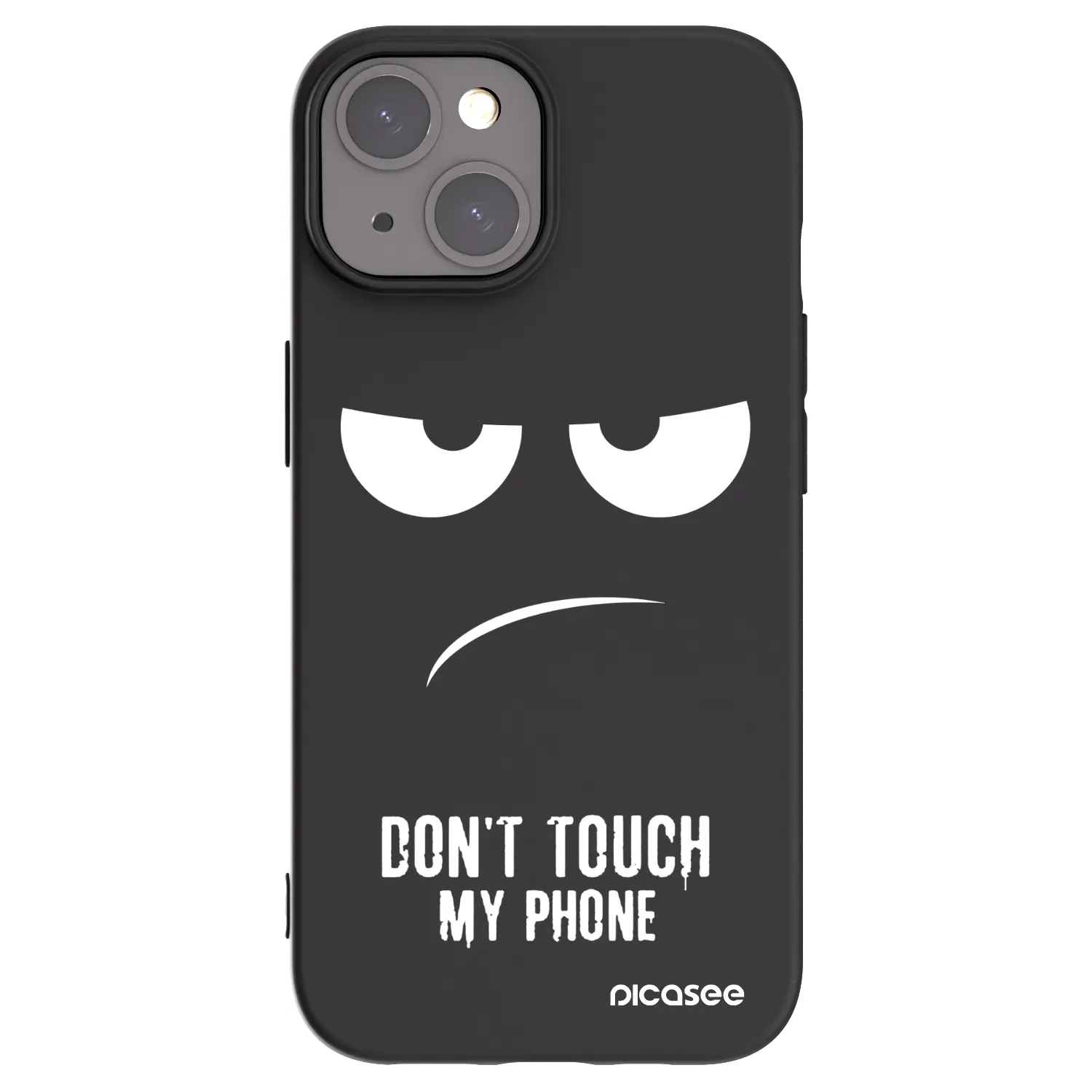 Picasee fekete szilikon tok az alábbi mobiltelefonokra Apple iPhone 15 - Don't Touch My Phone