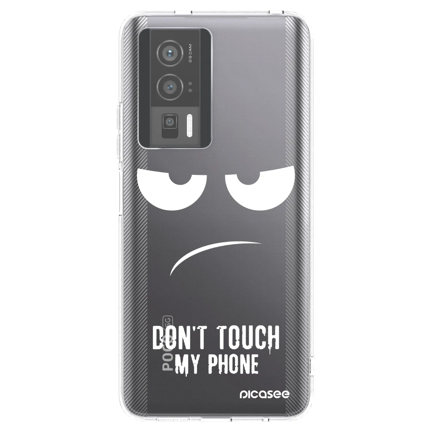 Picasee átlátszó szilikon tok az alábbi mobiltelefonokra Xiaomi Poco F5 Pro 5G - Don't Touch My Phone