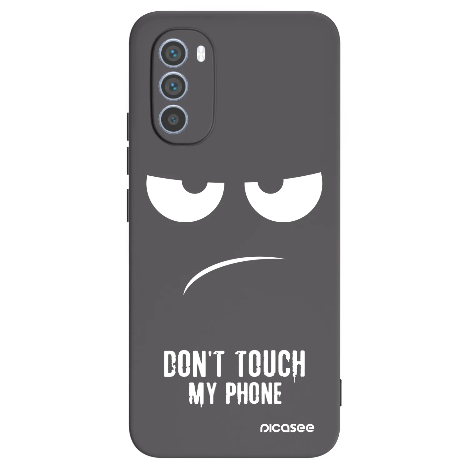Picasee fekete szilikon tok az alábbi mobiltelefonokra Motorola Moto G62 - Don't Touch My Phone