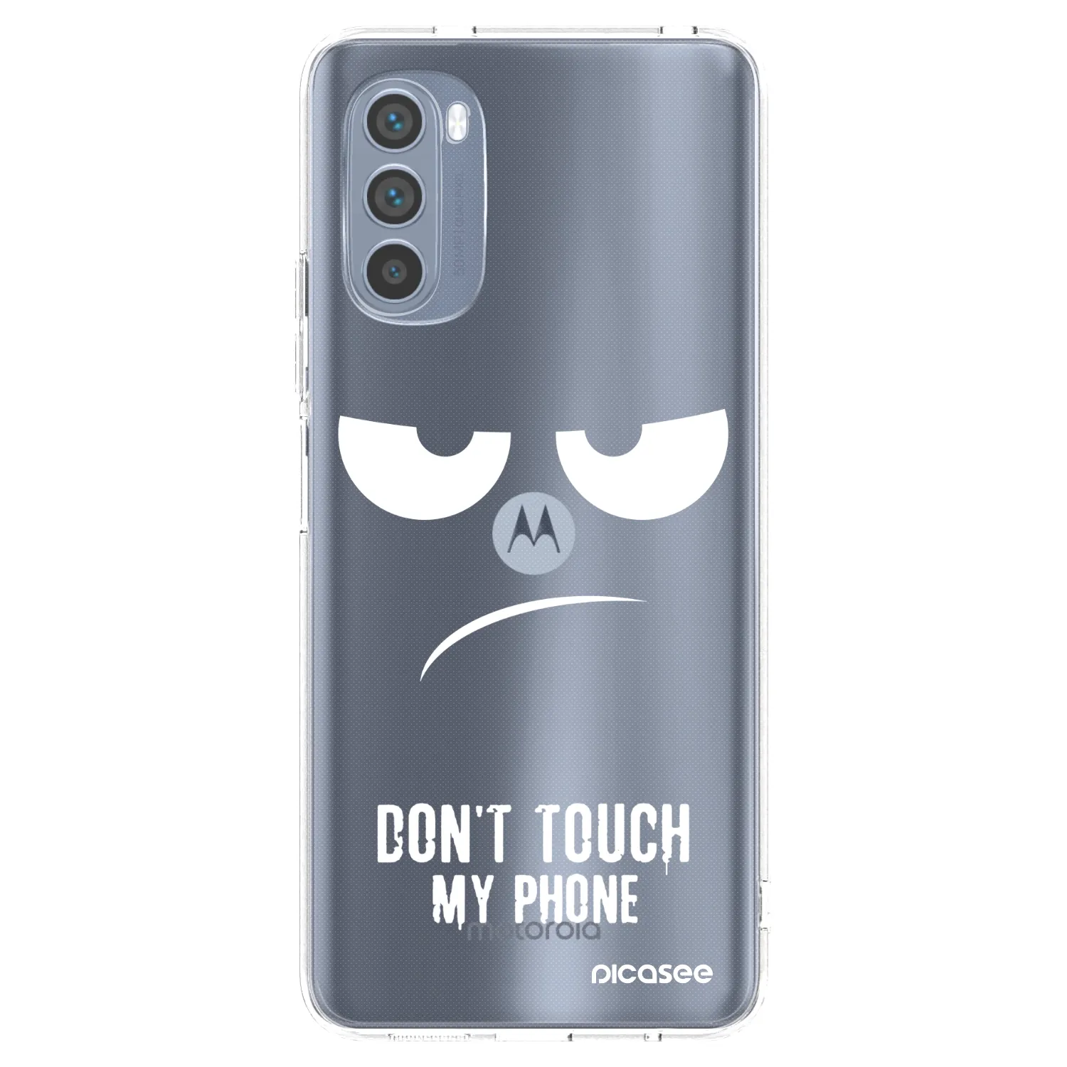 Picasee átlátszó szilikon tok az alábbi mobiltelefonokra Motorola Moto G62 - Don't Touch My Phone
