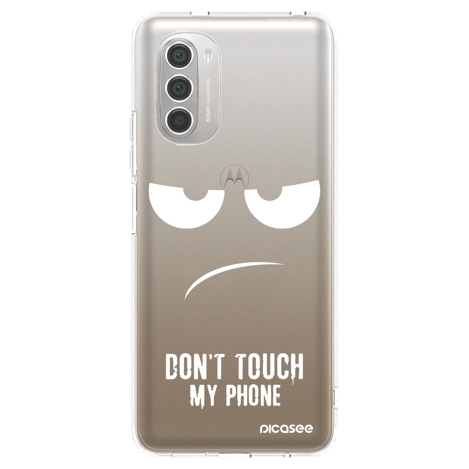 Picasee átlátszó szilikon tok az alábbi mobiltelefonokra Motorola Moto G51 - Don't Touch My Phone
