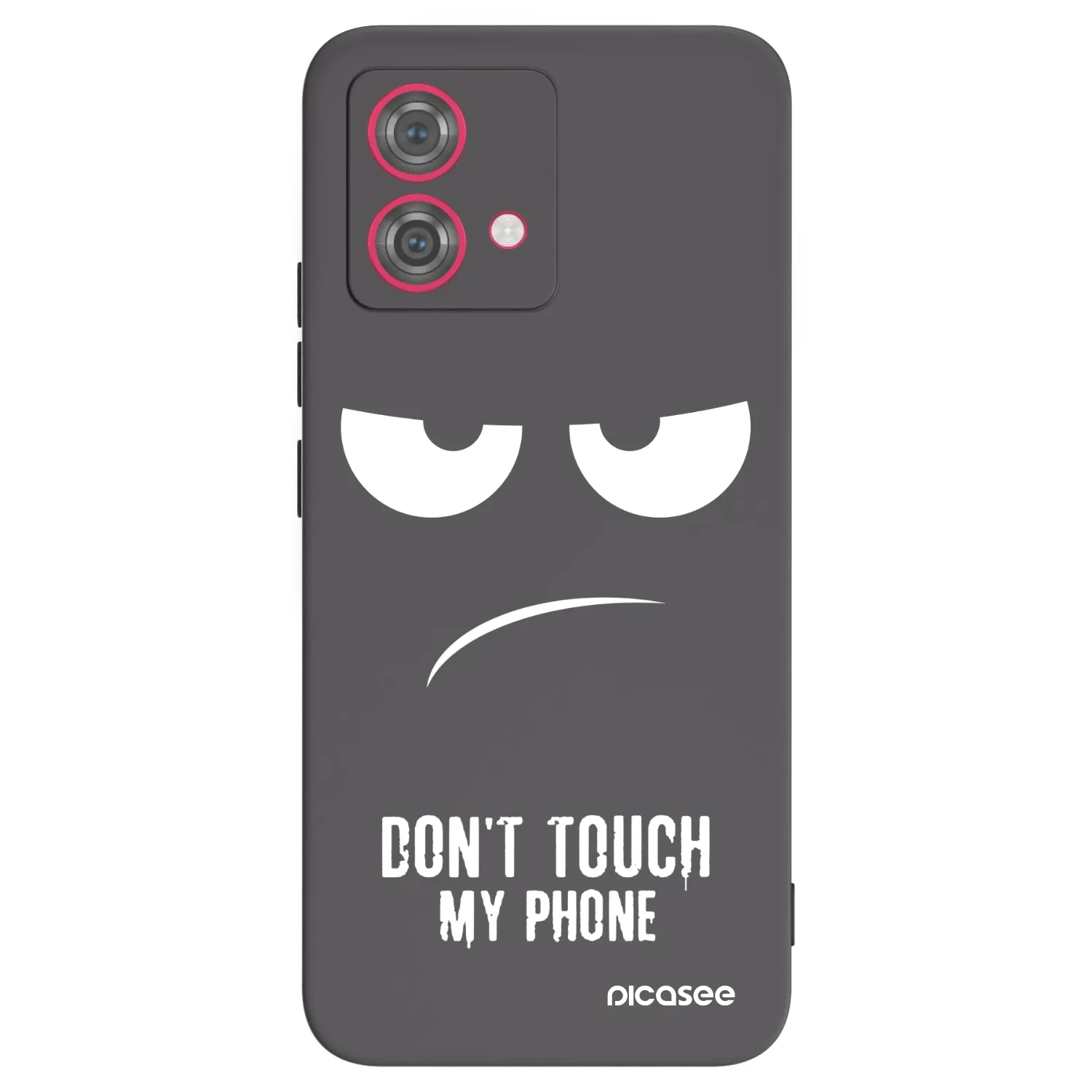 Picasee fekete szilikon tok az alábbi mobiltelefonokra Motorola Moto G84 5G - Don't Touch My Phone