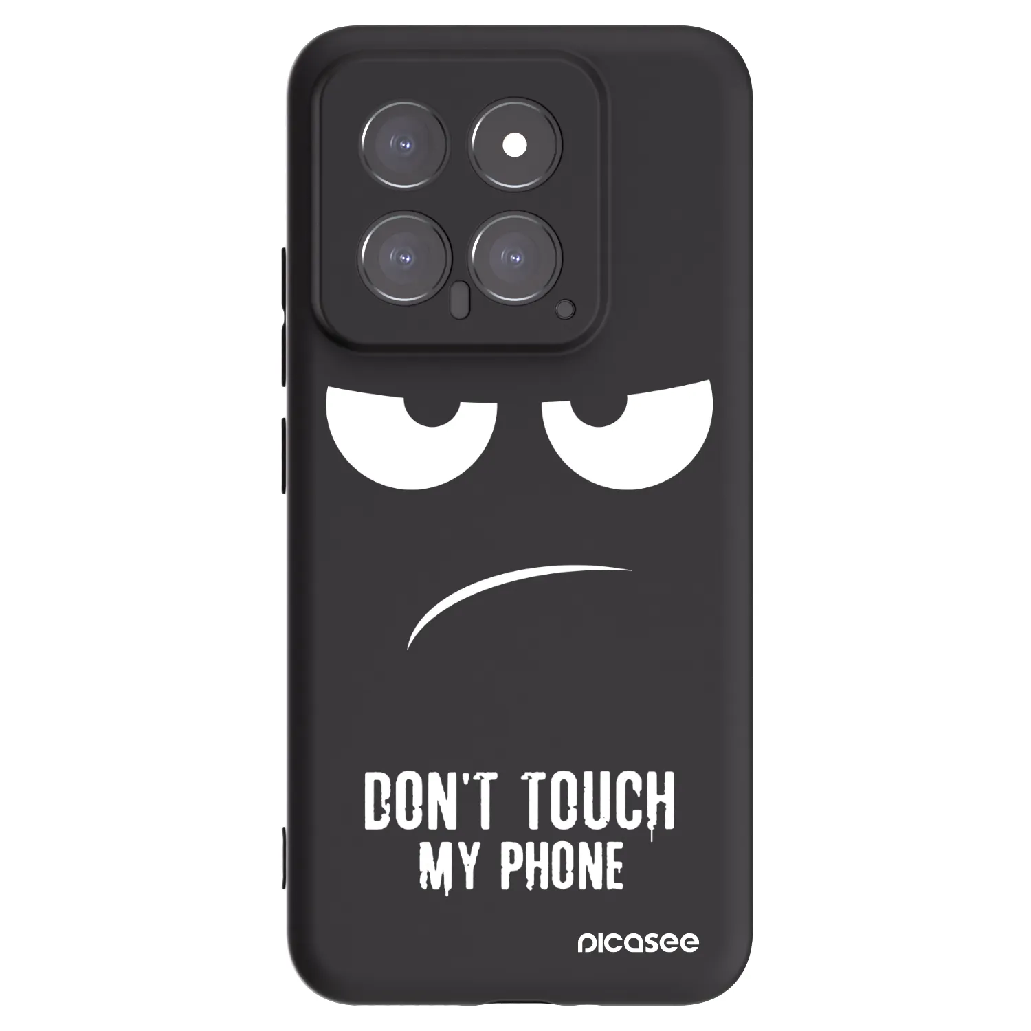 Picasee fekete szilikon tok az alábbi mobiltelefonokra Xiaomi 14 - Don't Touch My Phone