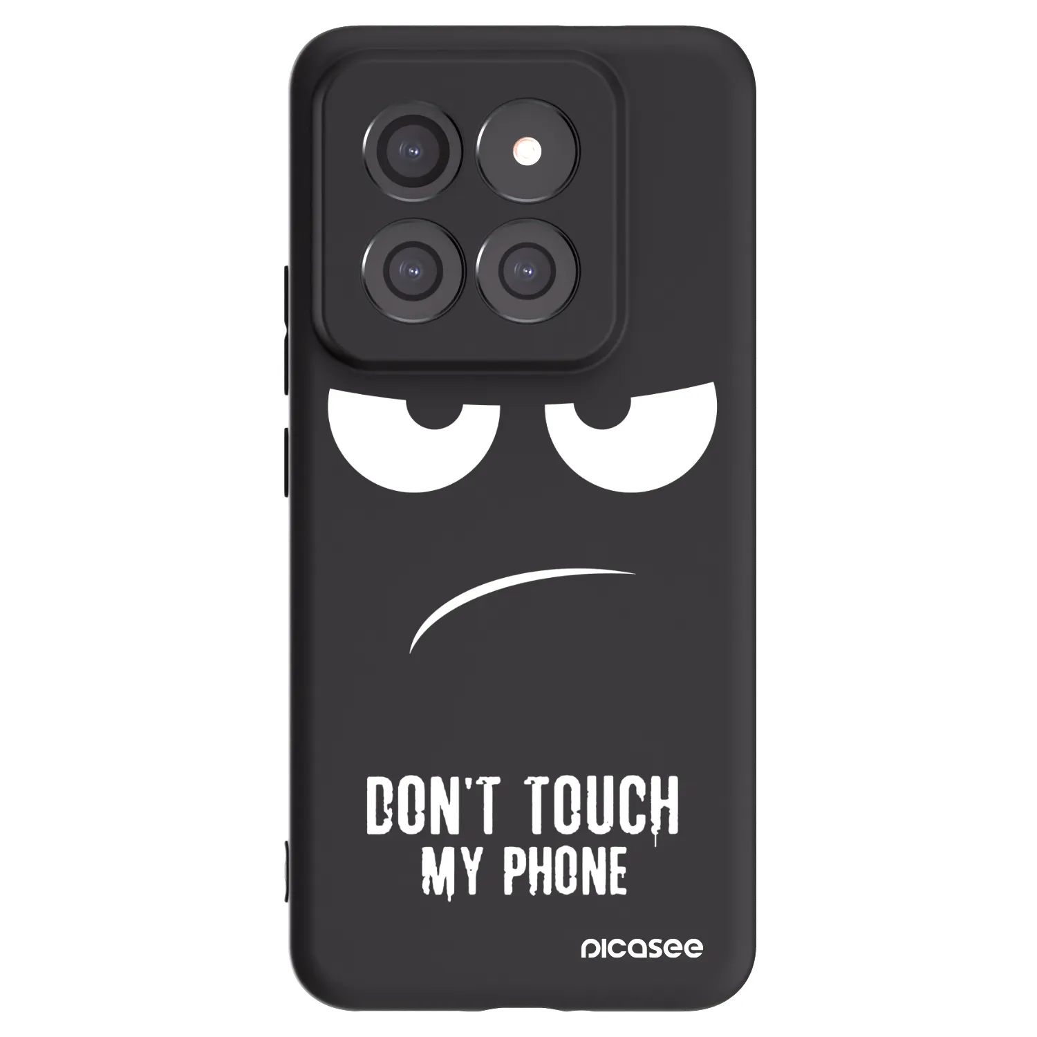 Picasee fekete szilikon tok az alábbi mobiltelefonokra Xiaomi 14 Pro - Don't Touch My Phone