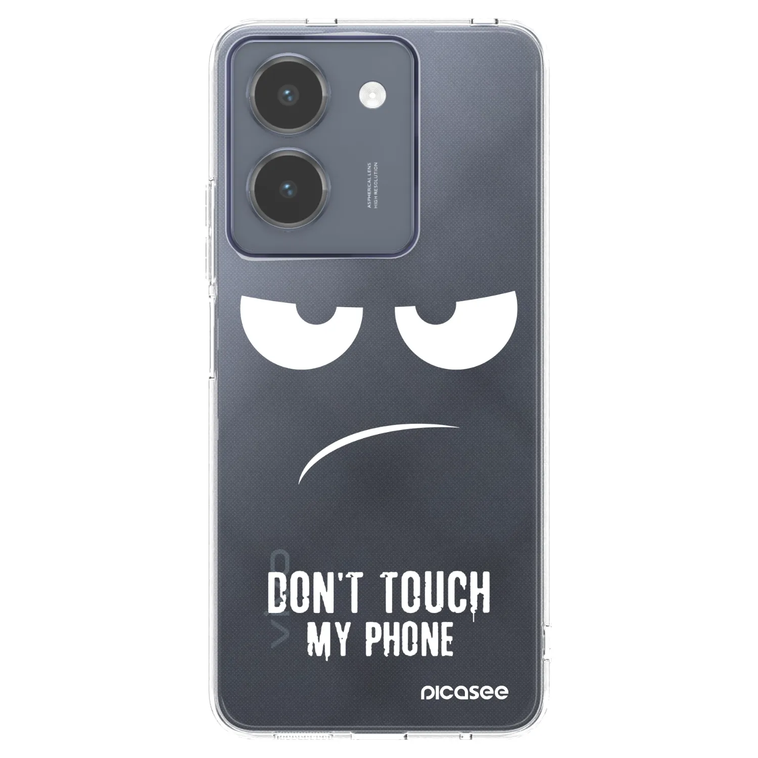 Picasee átlátszó szilikon tok az alábbi mobiltelefonokra Vivo Y36 4G - Don't Touch My Phone