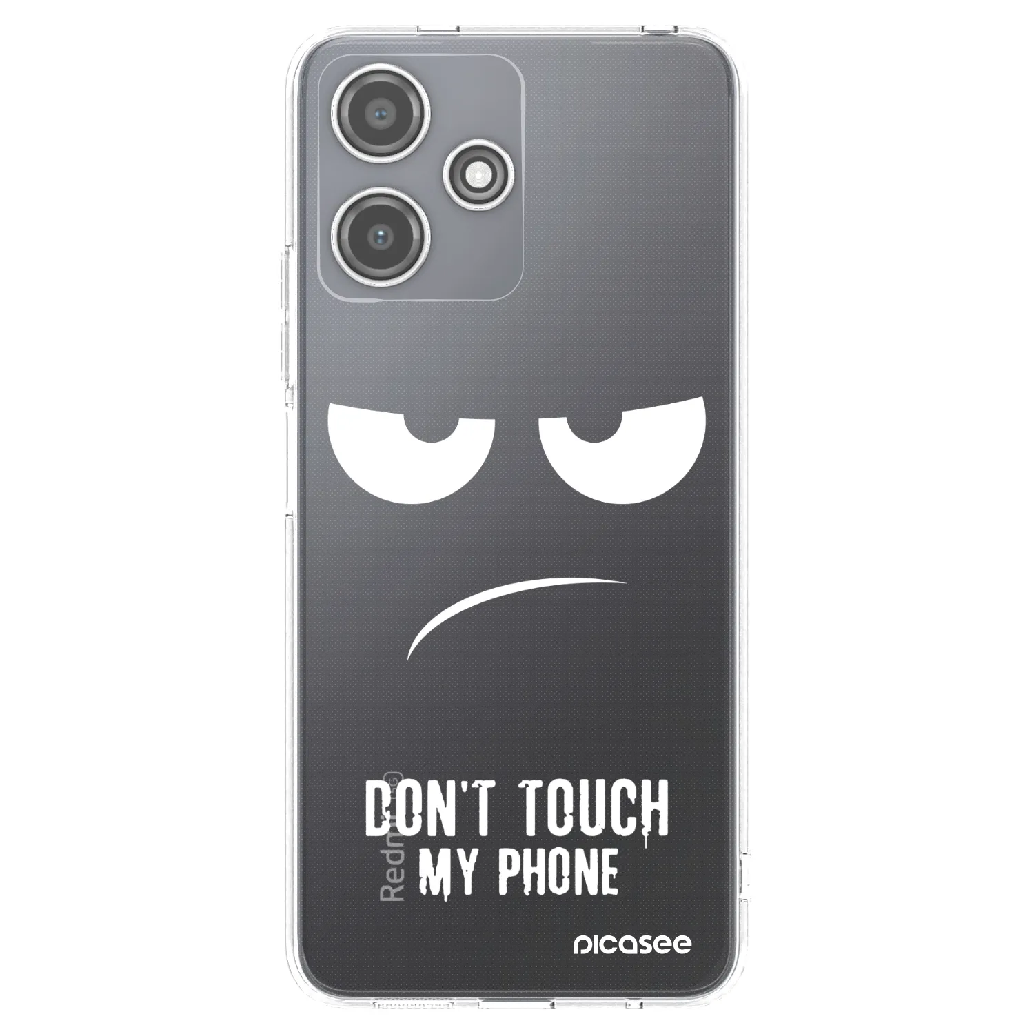 Picasee átlátszó szilikon tok az alábbi mobiltelefonokra Xiaomi Redmi 12 5G - Don't Touch My Phone