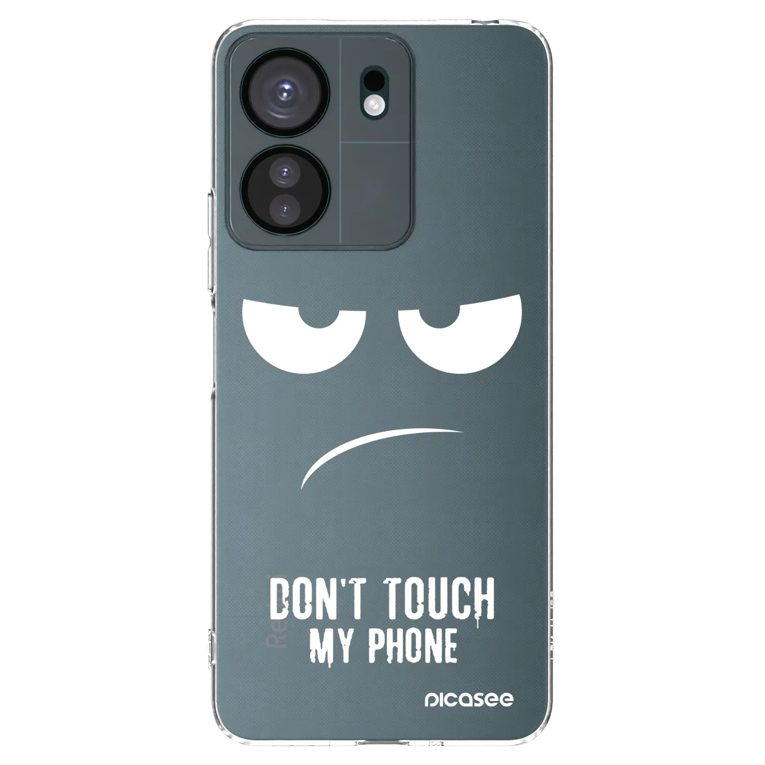 Picasee átlátszó szilikon tok az alábbi mobiltelefonokra Xiaomi Redmi 13C 4G - Don't Touch My Phone