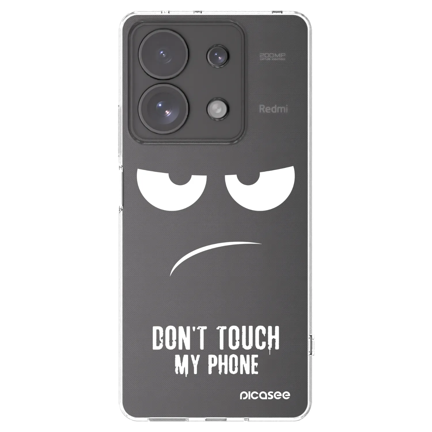 Picasee átlátszó szilikon tok az alábbi mobiltelefonokra Xiaomi Redmi Note 13 Pro 4G - Don't Touch My Phone