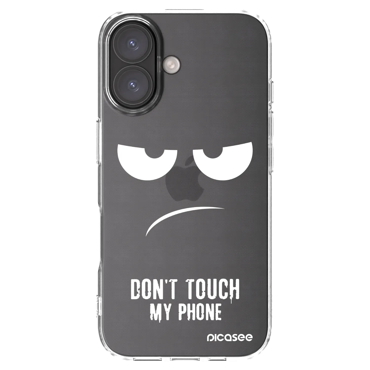 Picasee átlátszó szilikon tok az alábbi mobiltelefonokra Apple iPhone 16 - Don't Touch My Phone