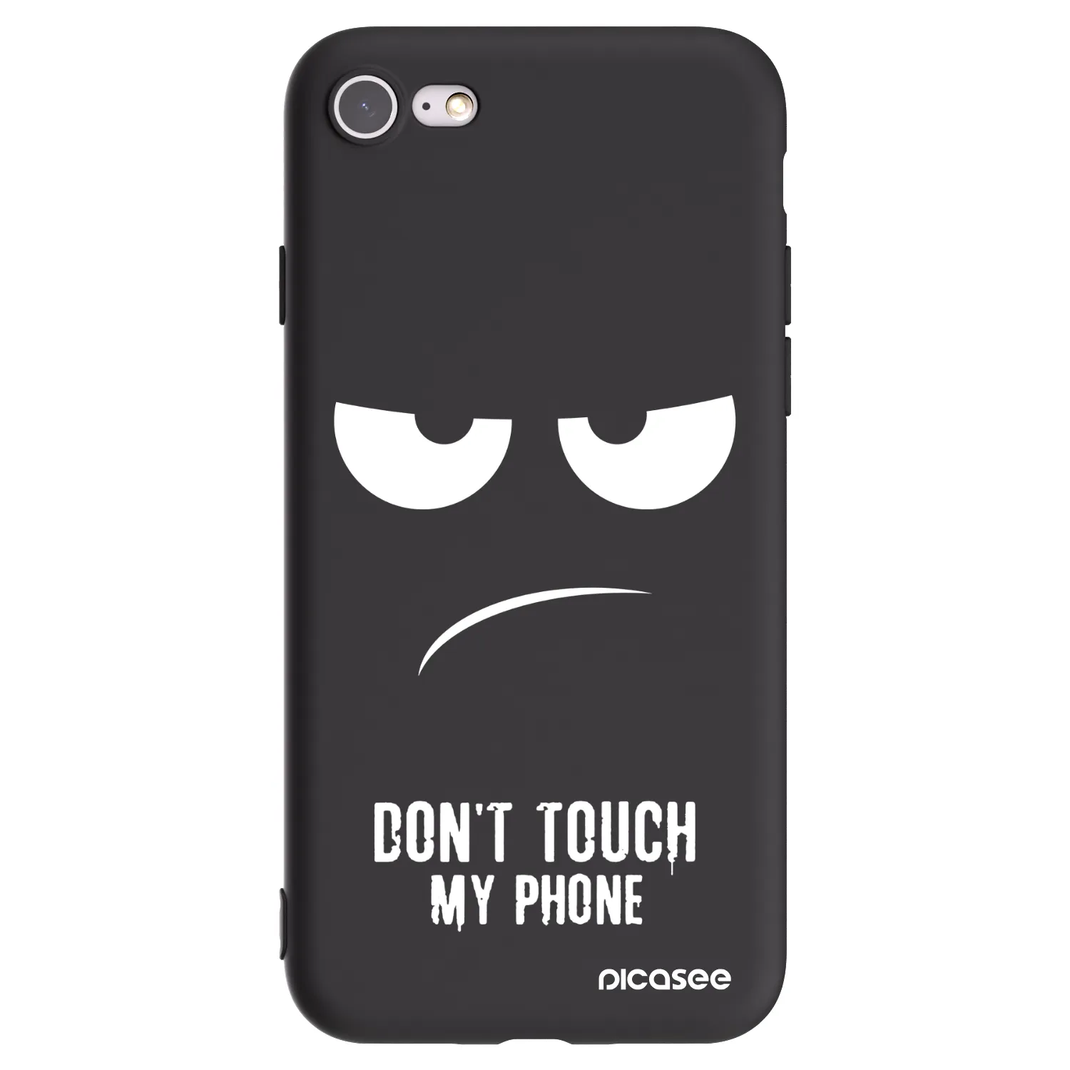 Picasee fekete szilikon tok az alábbi mobiltelefonokra Apple iPhone 8 - Don't Touch My Phone