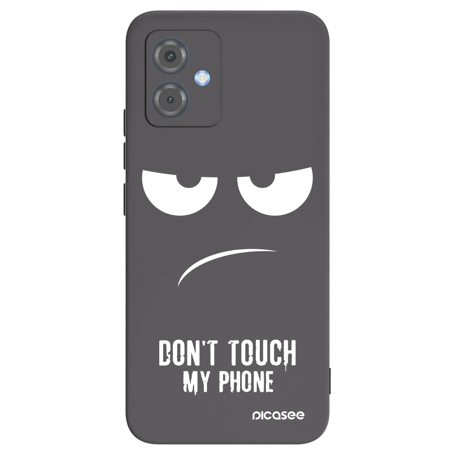 Picasee fekete szilikon tok az alábbi mobiltelefonokra Motorola Moto G14 - Don't Touch My Phone