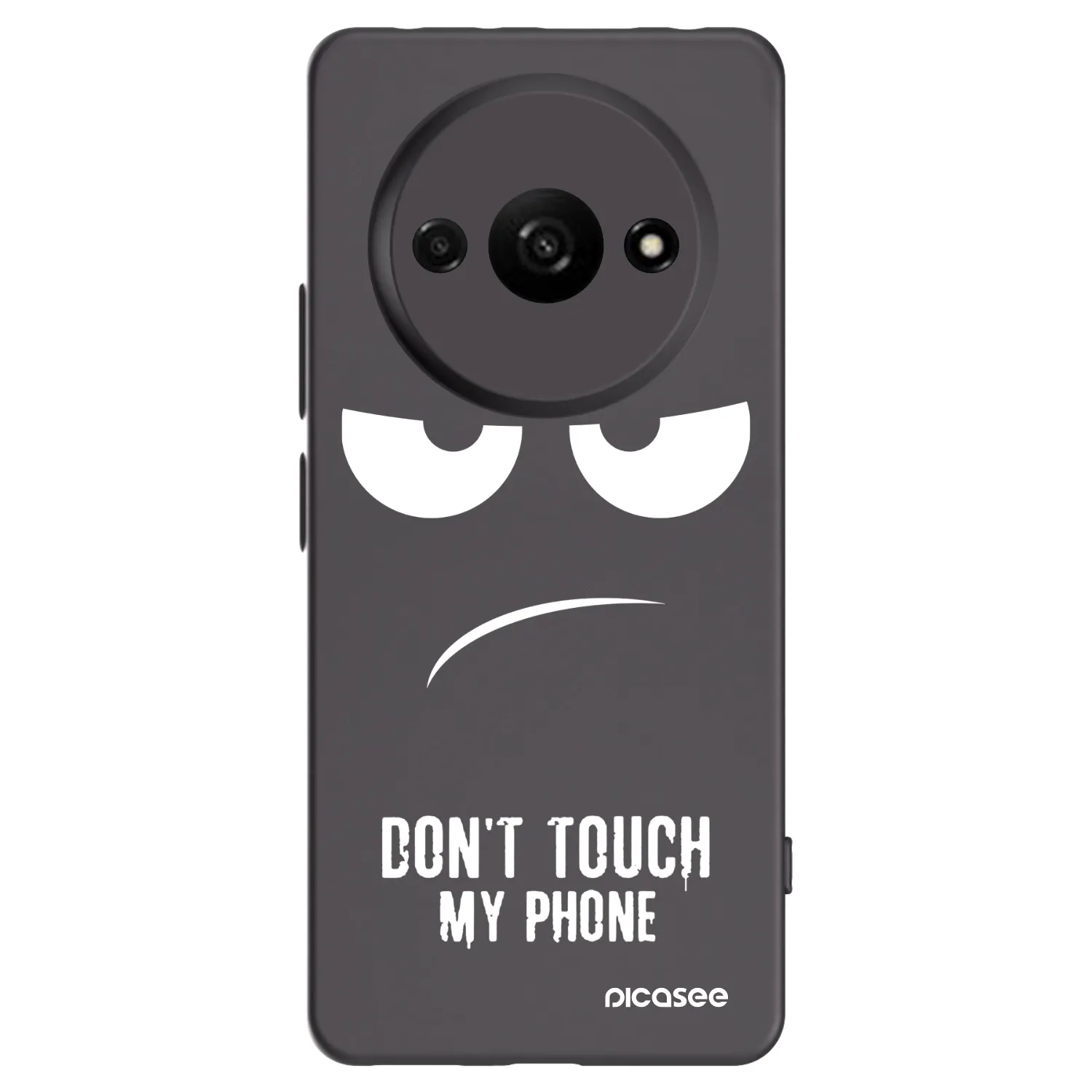 Picasee fekete szilikon tok az alábbi mobiltelefonokra Xiaomi Redmi A3 - Don't Touch My Phone