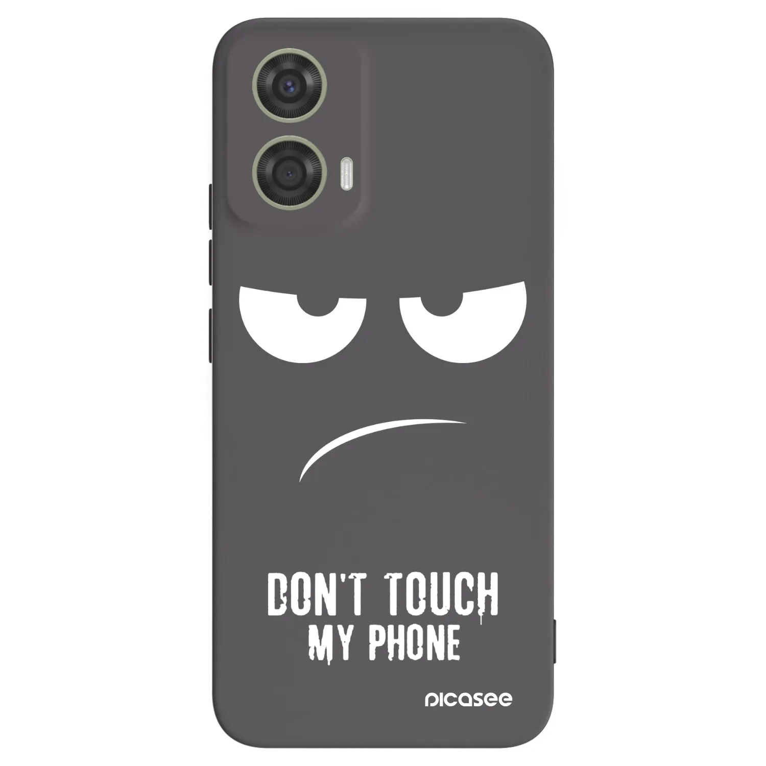 Picasee fekete szilikon tok az alábbi mobiltelefonokra Motorola Moto G24 - Don't Touch My Phone