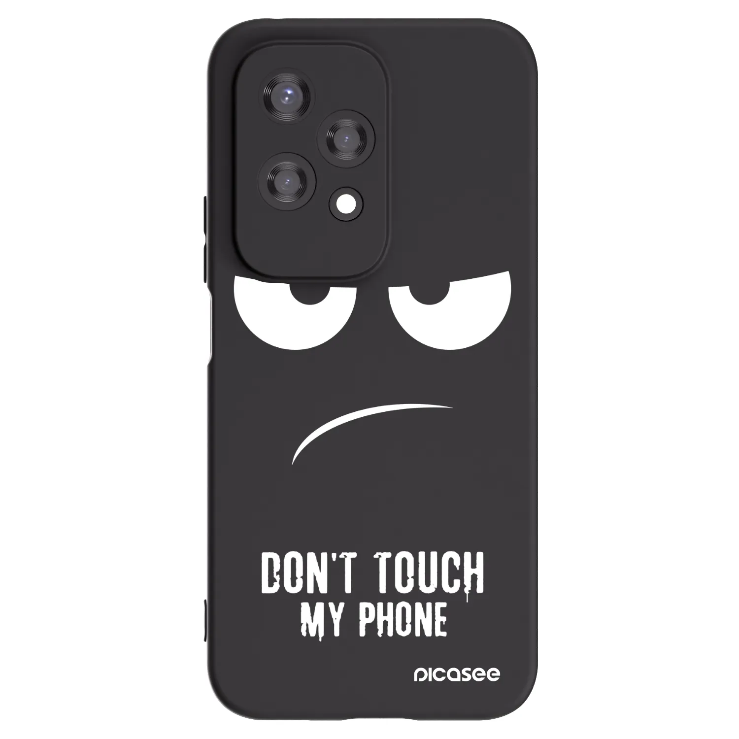Picasee fekete szilikon tok az alábbi mobiltelefonokra Honor 200 Lite - Don't Touch My Phone