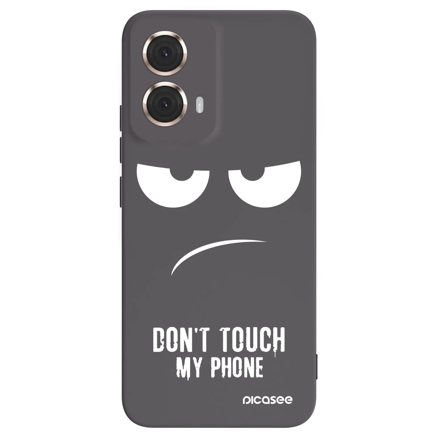 Picasee fekete szilikon tok az alábbi mobiltelefonokra Motorola Moto G85 - Don't Touch My Phone