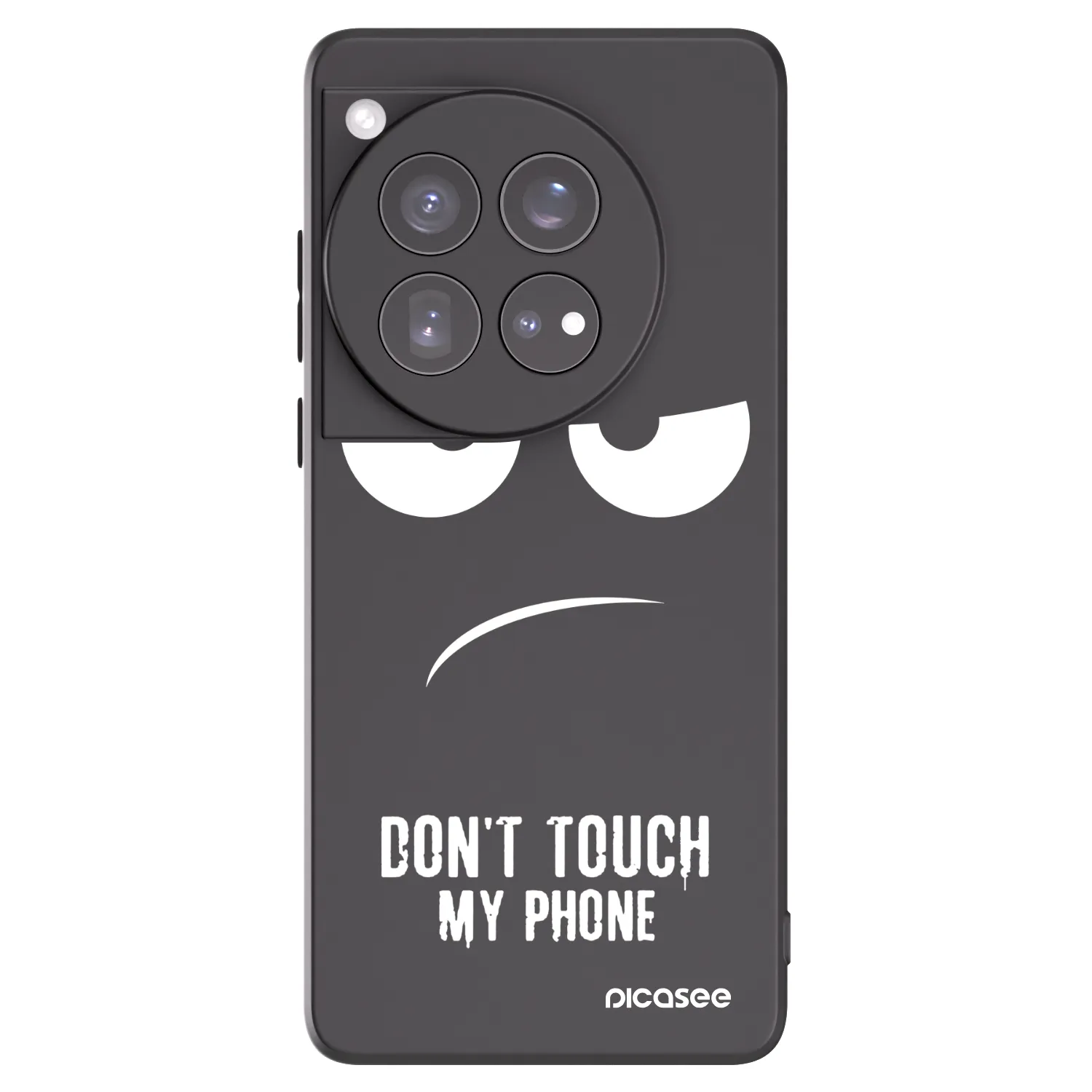 Picasee fekete szilikon tok az alábbi mobiltelefonokra OnePlus 12 5G - Don't Touch My Phone