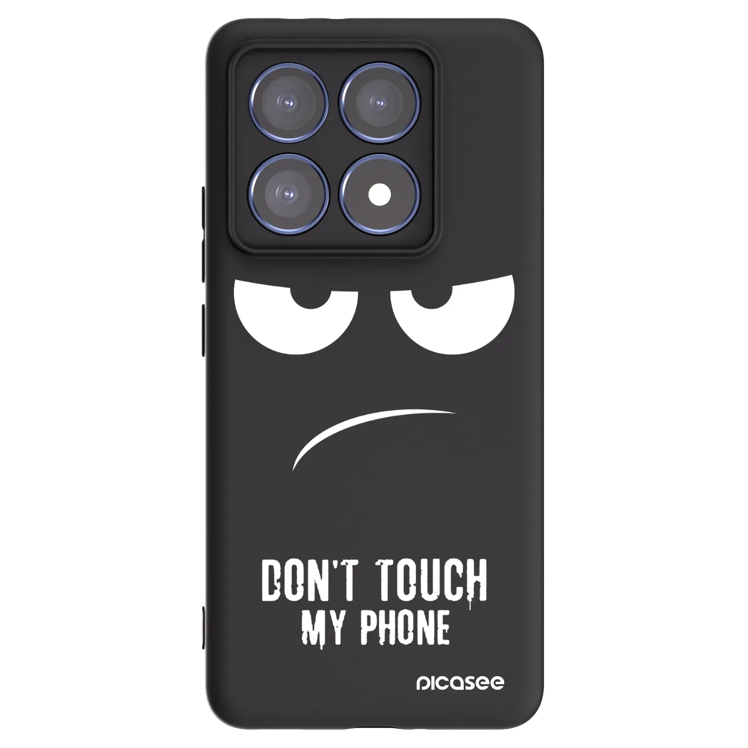 Picasee fekete szilikon tok az alábbi mobiltelefonokra Xiaomi 14T Pro - Don't Touch My Phone