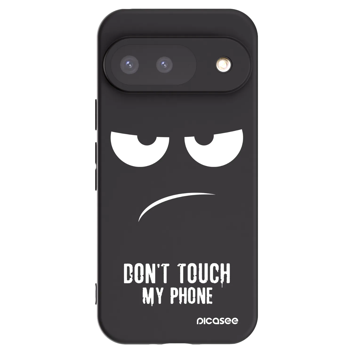 Picasee fekete szilikon tok az alábbi mobiltelefonokra Google Pixel 9 - Don't Touch My Phone