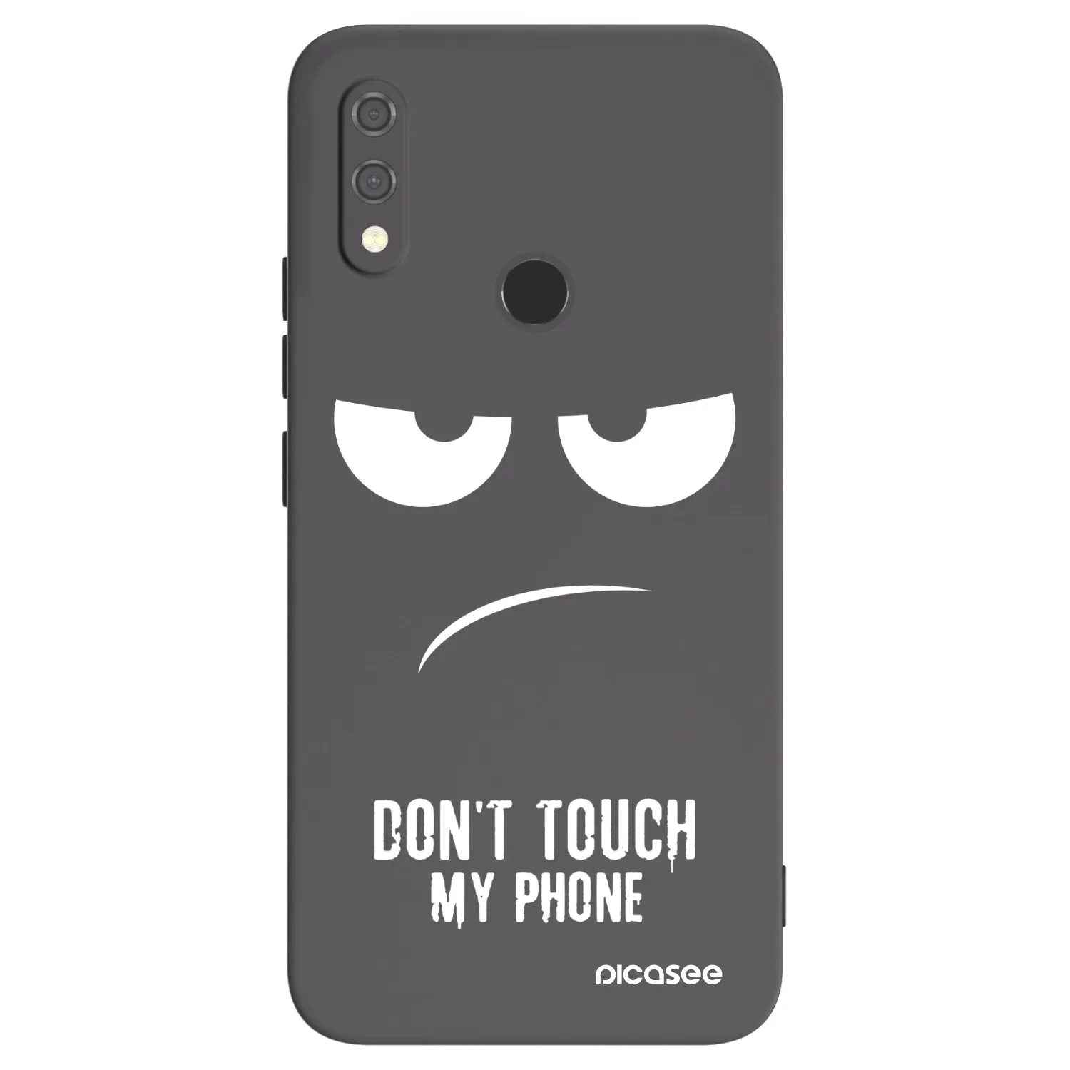 Picasee fekete szilikon tok az alábbi mobiltelefonokra Xiaomi Redmi Note 7 - Don't Touch My Phone