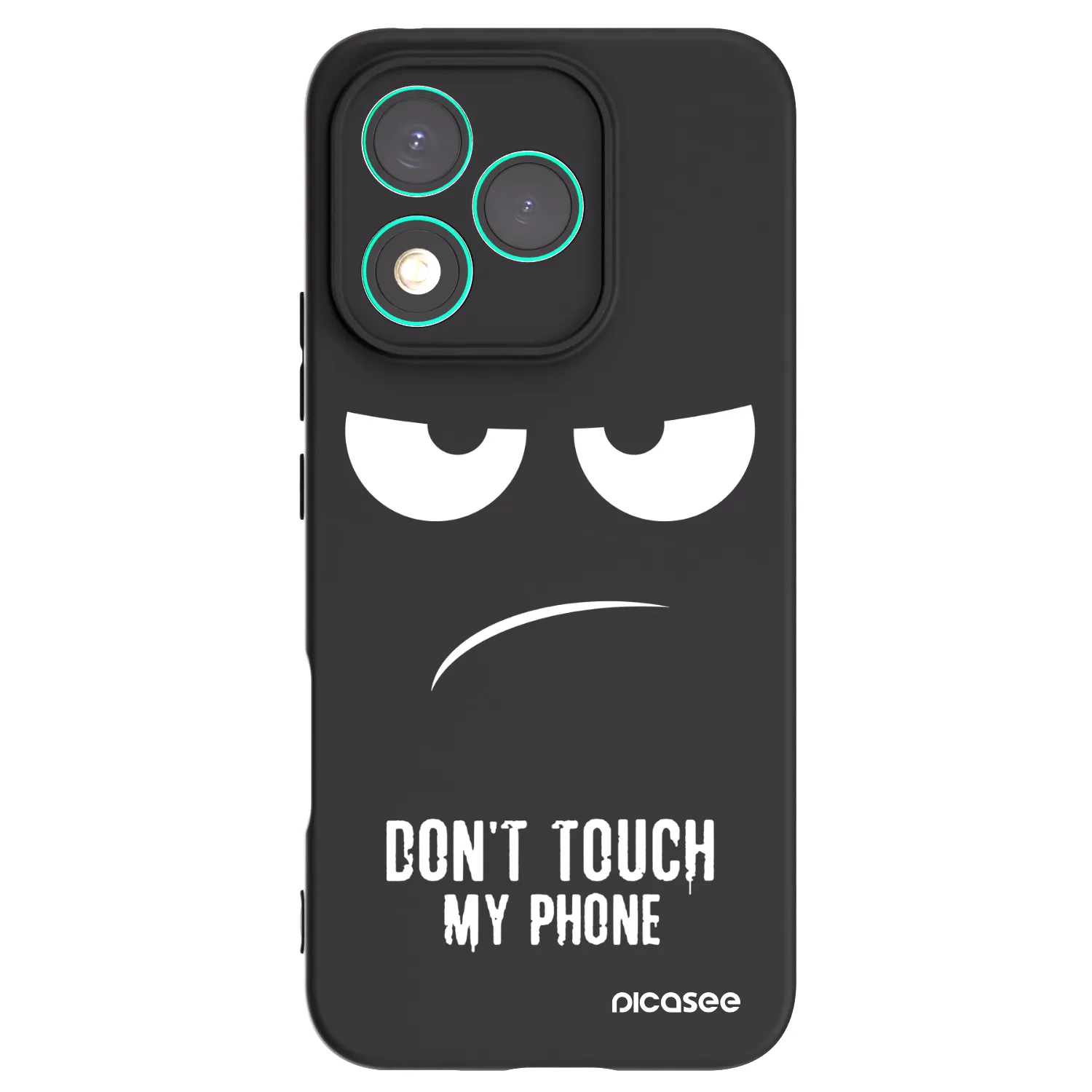 Picasee fekete szilikon tok az alábbi mobiltelefonokra Honor 400 Lite 5G - Don't Touch My Phone