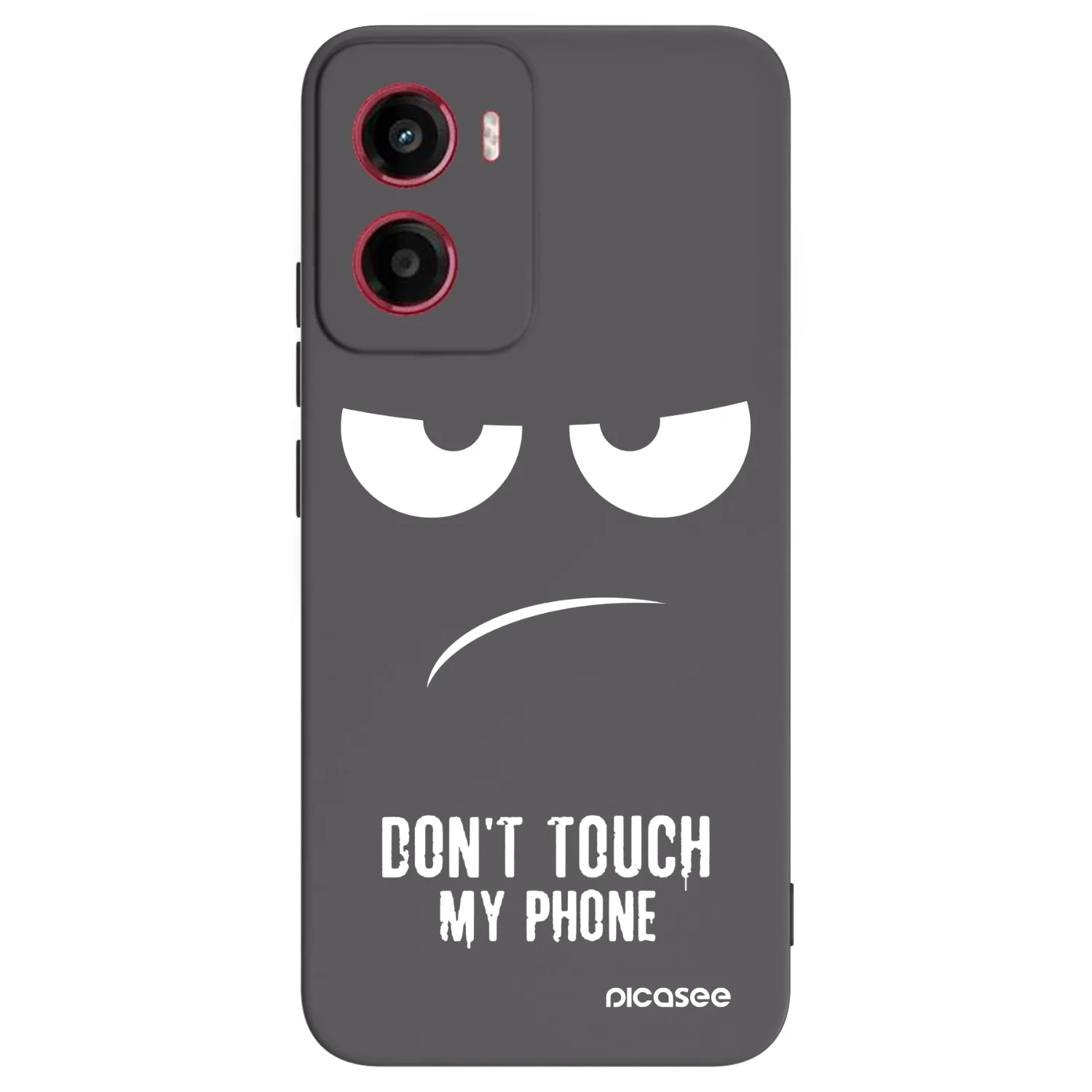 Picasee fekete szilikon tok az alábbi mobiltelefonokra Motorola Moto G05 - Don't Touch My Phone