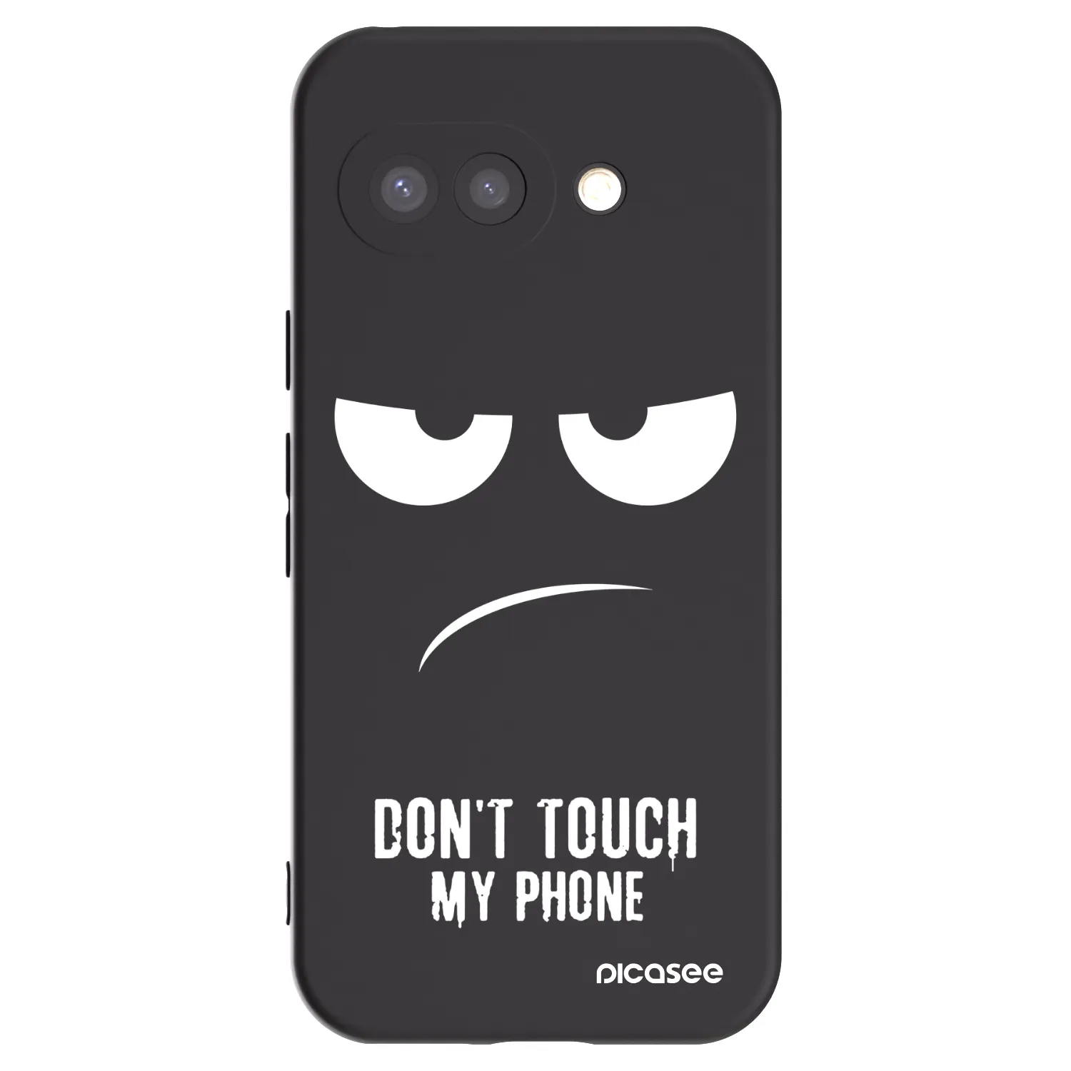 Picasee fekete szilikon tok az alábbi mobiltelefonokra Google Pixel 9a - Don't Touch My Phone