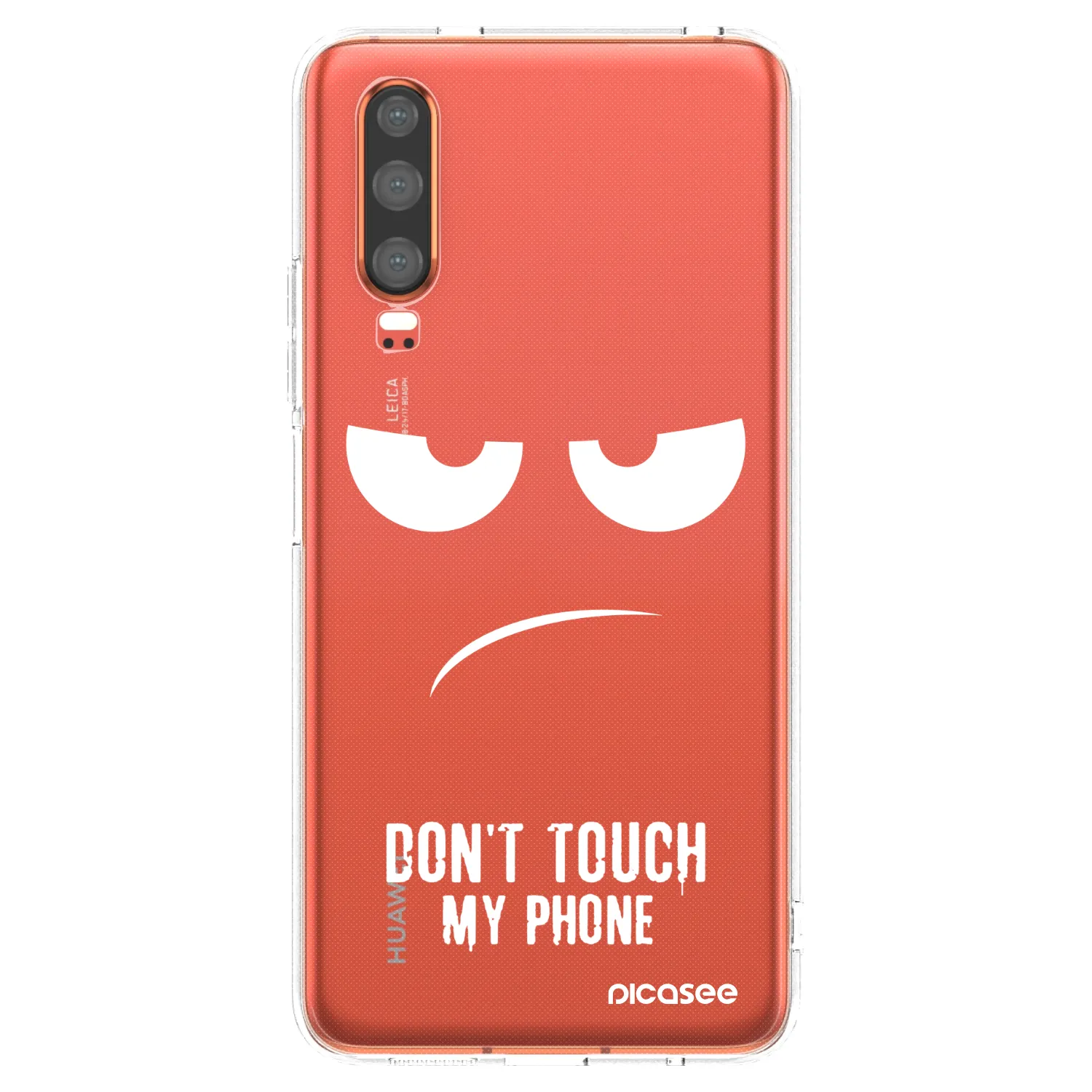 Picasee átlátszó szilikon tok az alábbi mobiltelefonokra Huawei P30 - Don't Touch My Phone