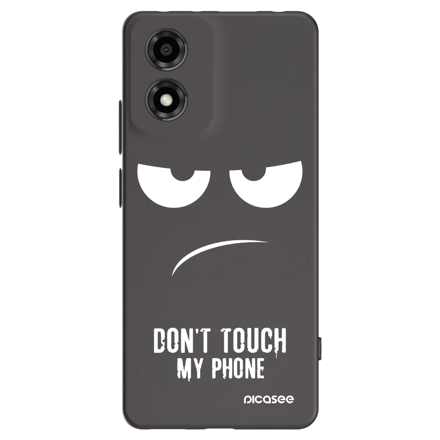 Picasee fekete szilikon tok az alábbi mobiltelefonokra Motorola Moto E14 - Don't Touch My Phone
