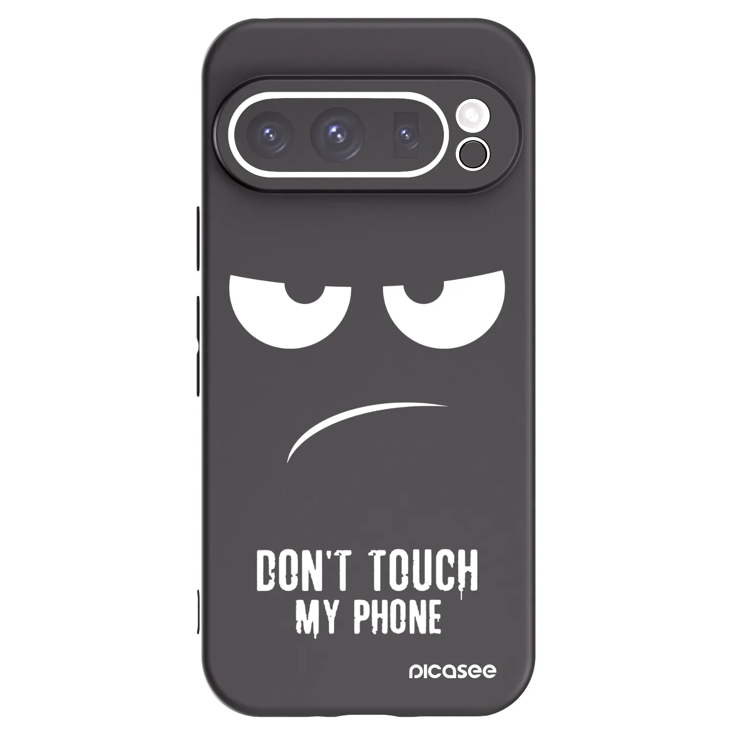 Picasee fekete szilikon tok az alábbi mobiltelefonokra Google Pixel 9 Pro XL - Don't Touch My Phone