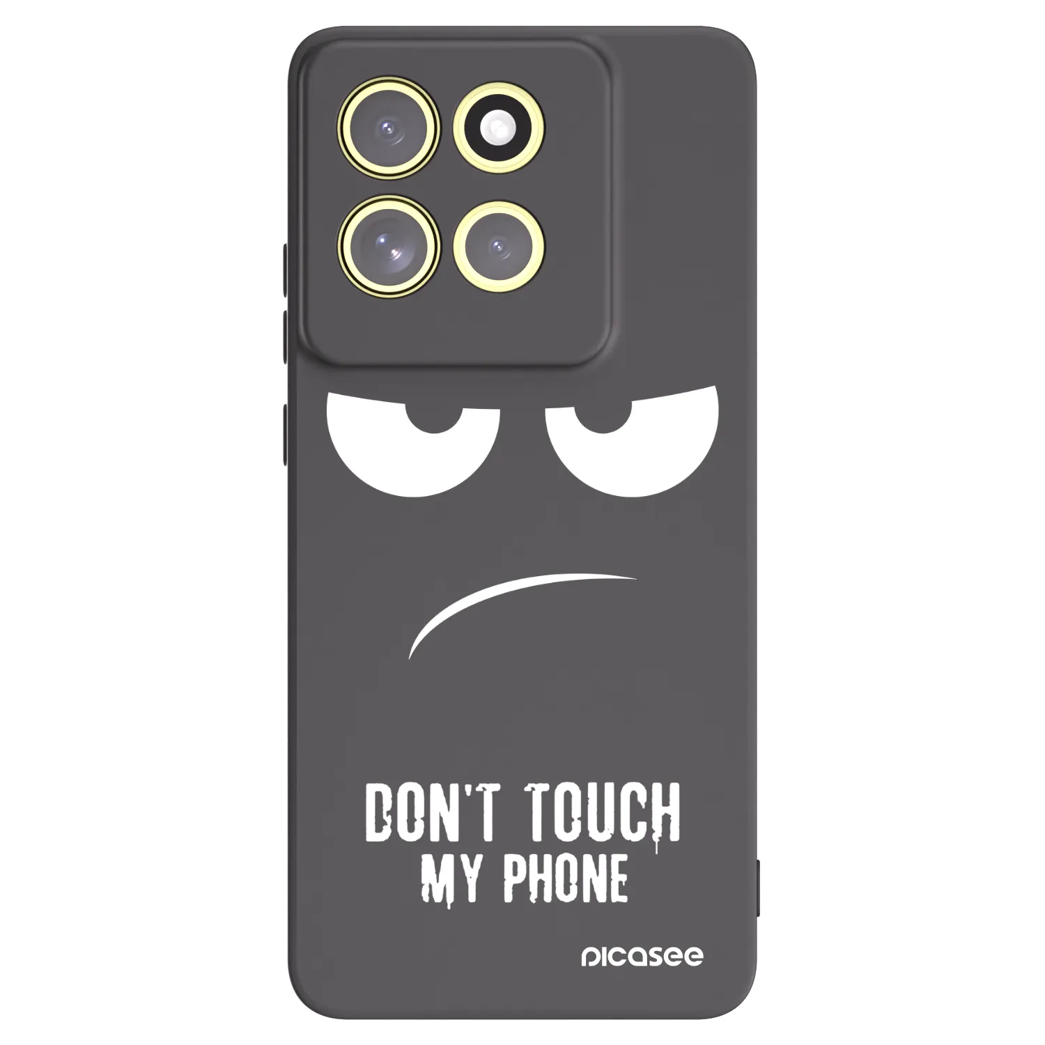 Picasee fekete szilikon tok az alábbi mobiltelefonokra Motorola Moto G86 5G - Don't Touch My Phone