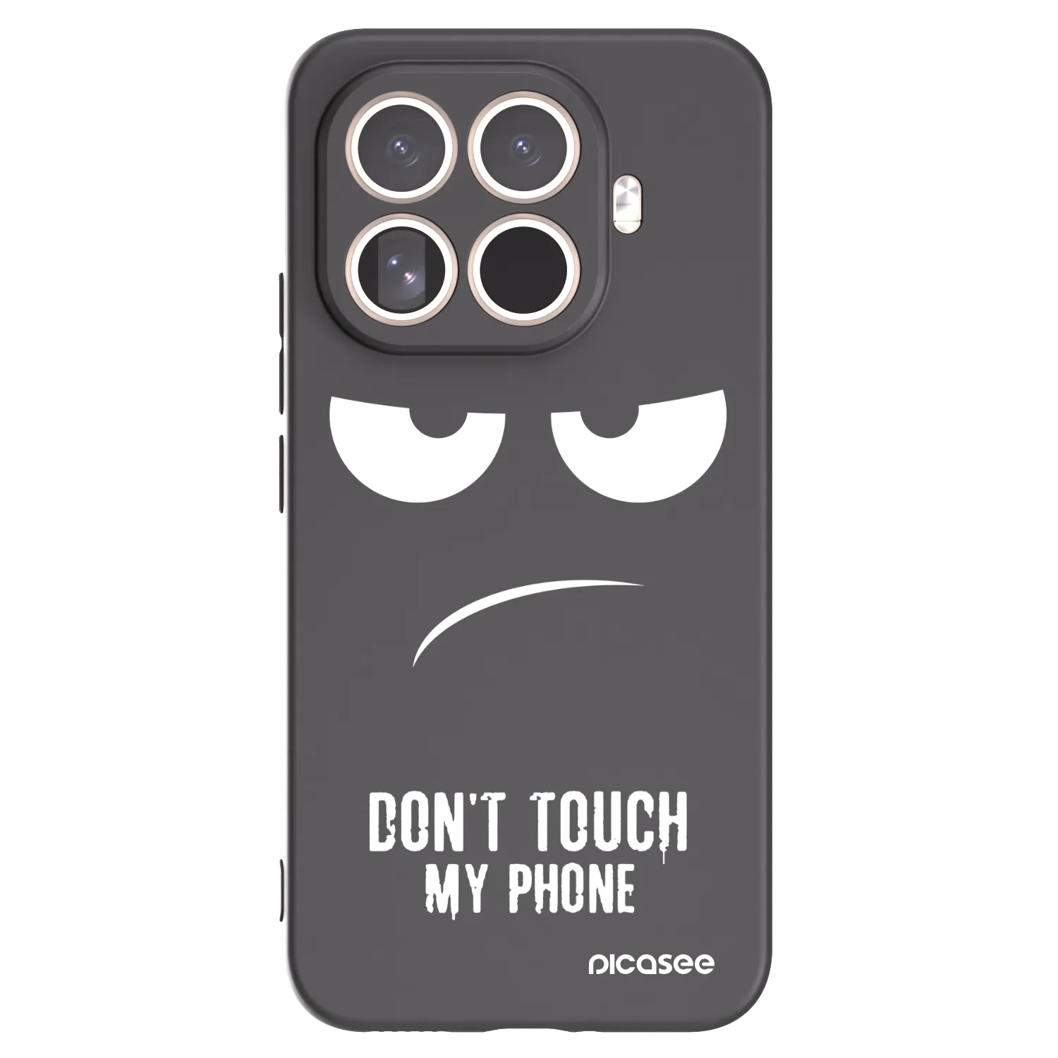 Picasee fekete szilikon tok az alábbi mobiltelefonokra Xiaomi 15T Pro - Don't Touch My Phone