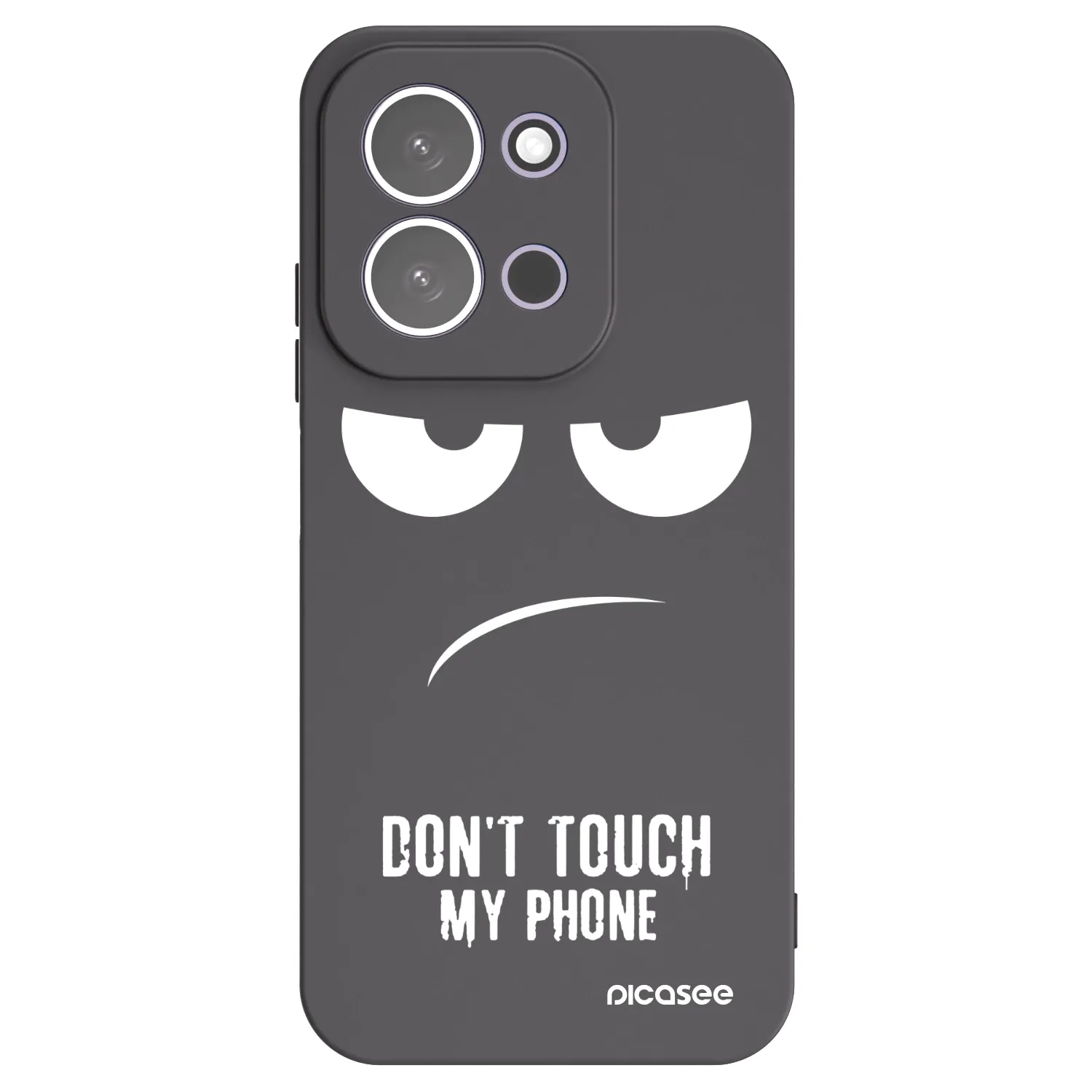 Picasee fekete szilikon tok az alábbi mobiltelefonokra Xiaomi Redmi 15C 5G - Don't Touch My Phone