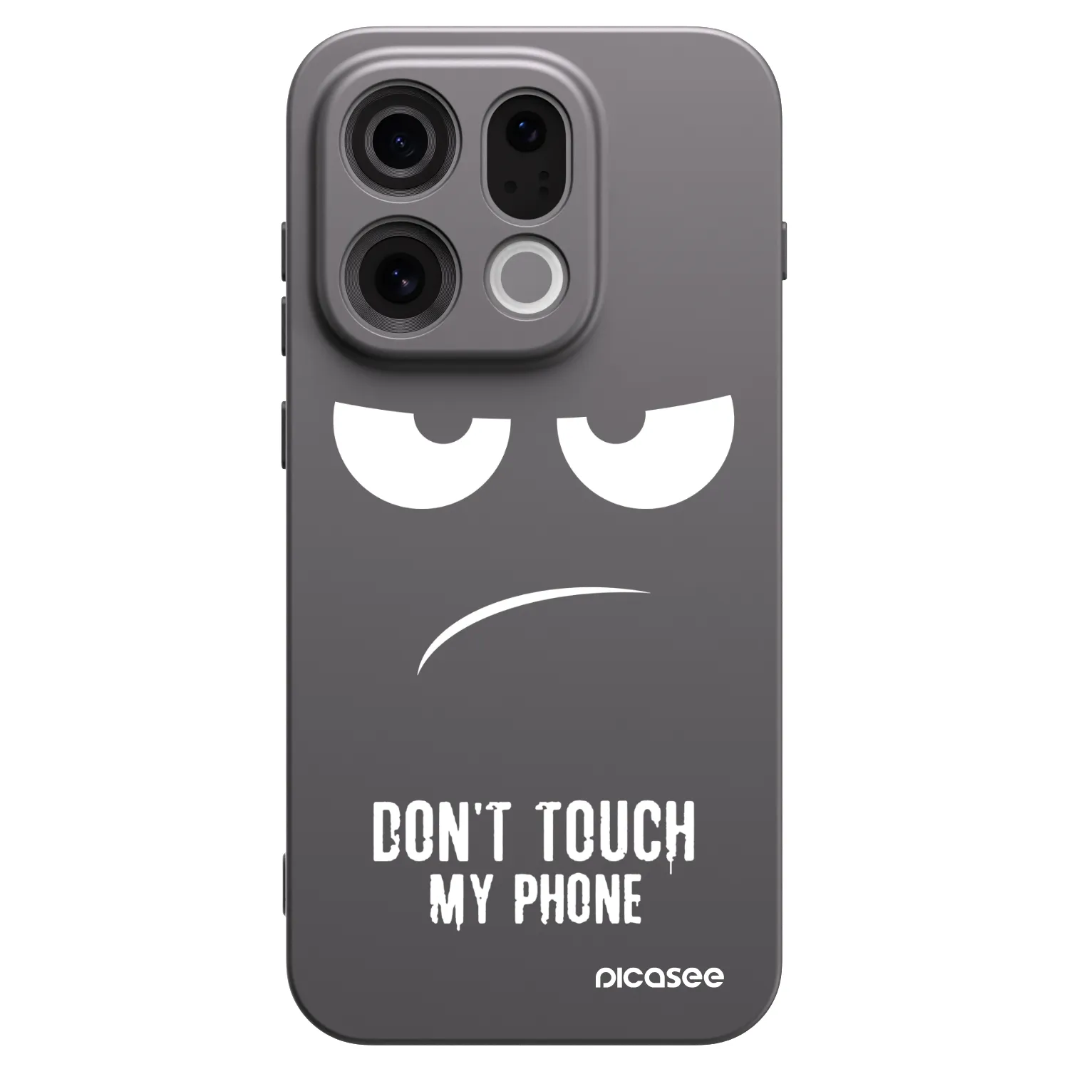 Picasee fekete szilikon tok az alábbi mobiltelefonokra OPPO Find X9 - Don't Touch My Phone