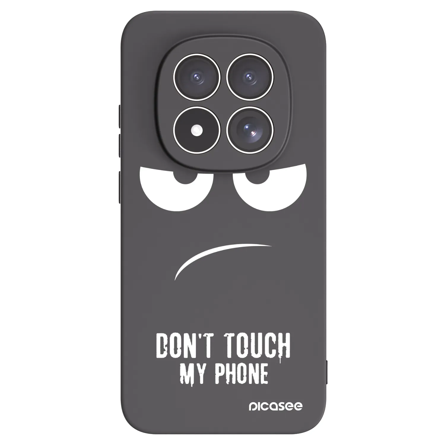 Picasee fekete szilikon tok az alábbi mobiltelefonokra Xiaomi Redmi Note 15 Pro 5G - Don't Touch My Phone