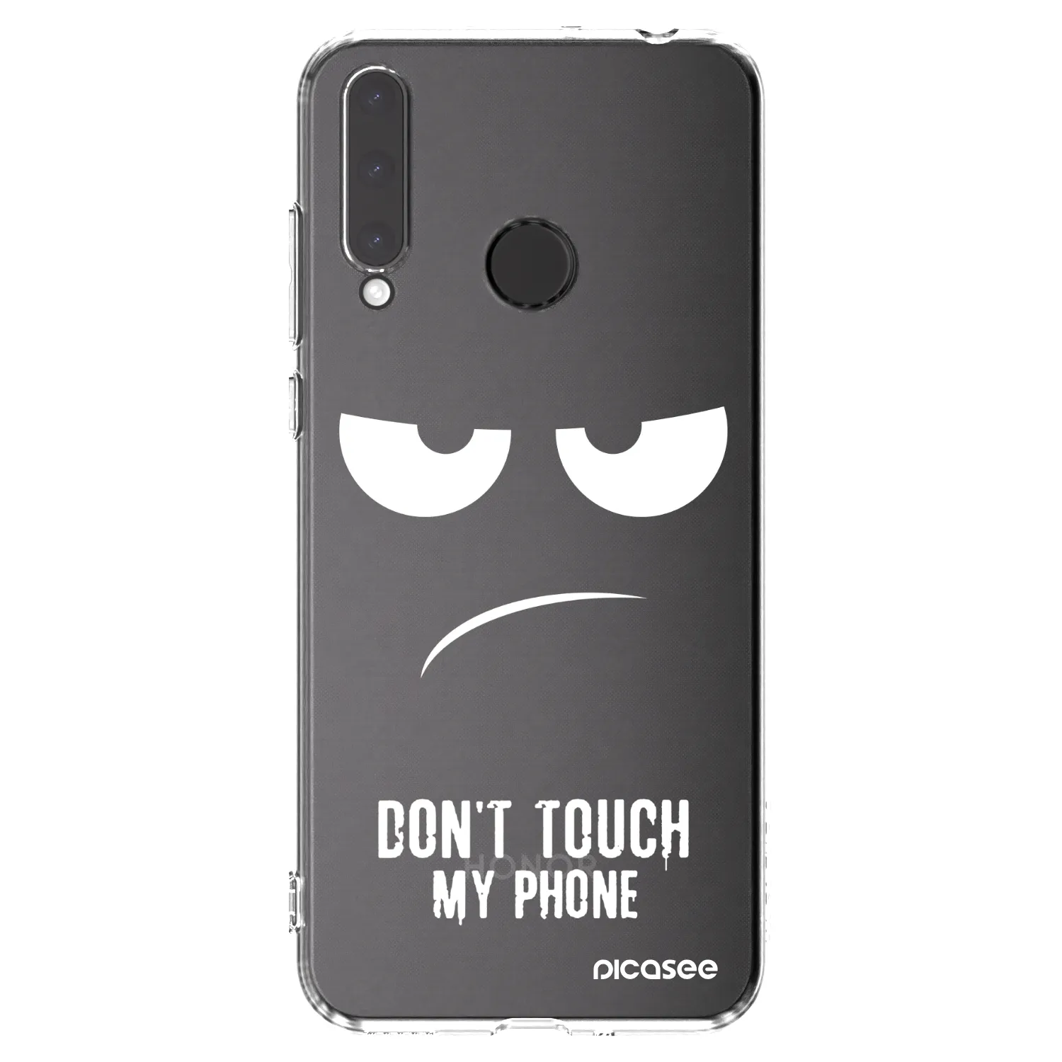 Picasee átlátszó szilikon tok az alábbi mobiltelefonokra Honor 20 Lite - Don't Touch My Phone
