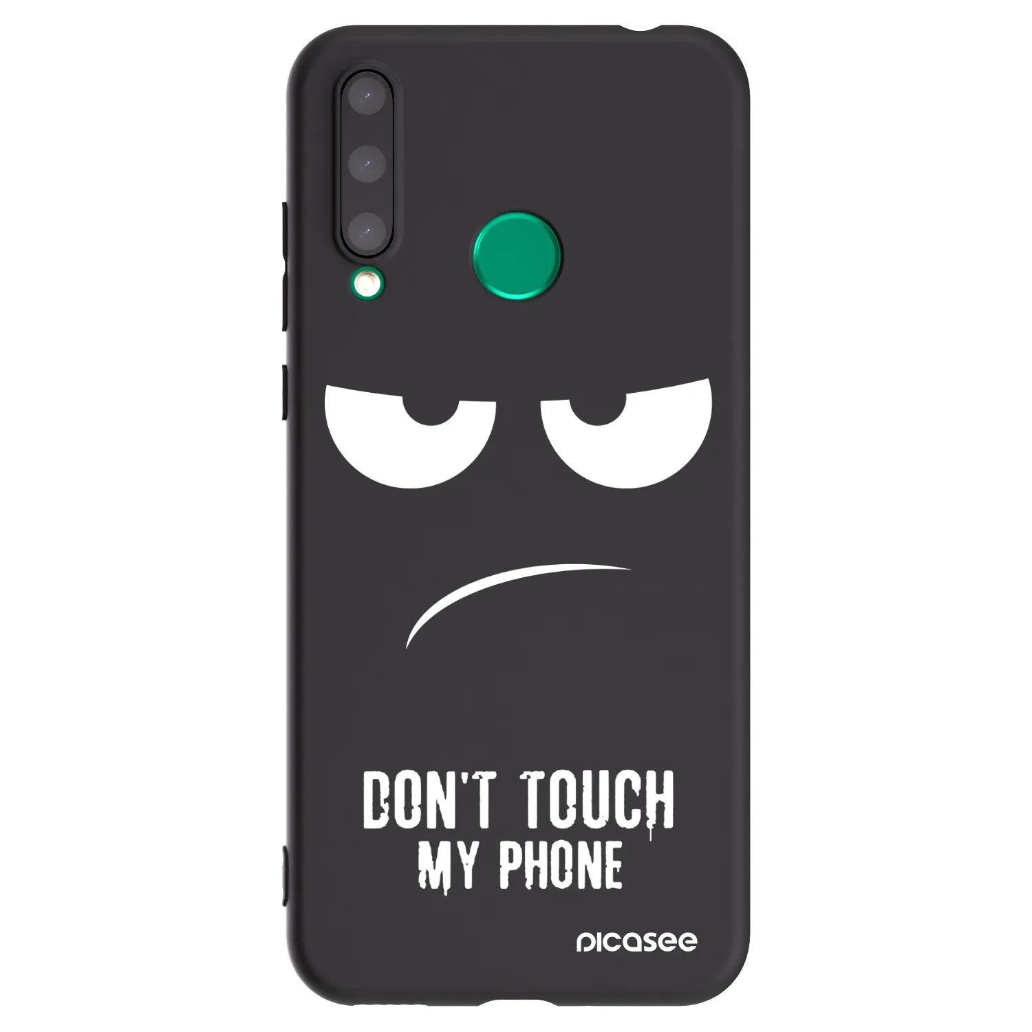 Picasee fekete szilikon tok az alábbi mobiltelefonokra Honor 20 Lite - Don't Touch My Phone