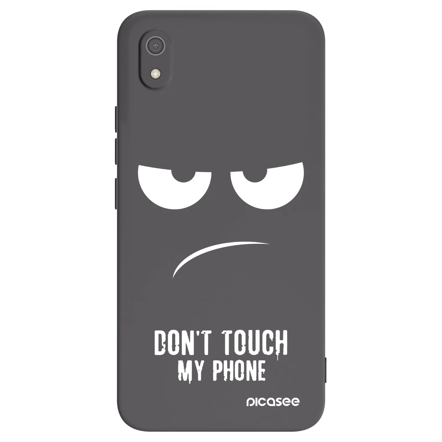 Picasee fekete szilikon tok az alábbi mobiltelefonokra Xiaomi Redmi 7A - Don't Touch My Phone